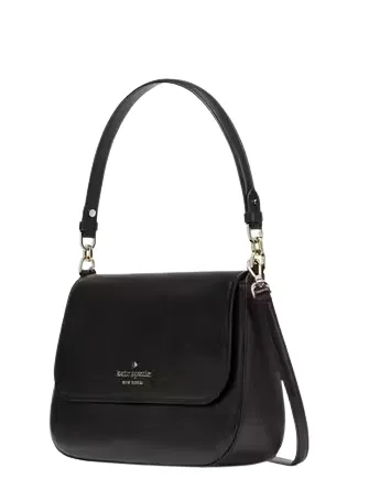 Kate Spade New York Staci Saffiano Leather Flap Shoulder Bag