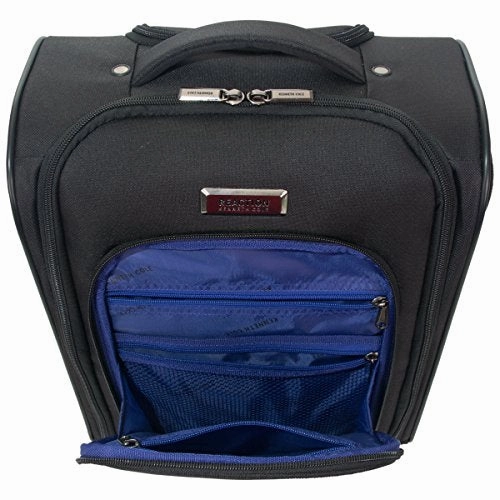 Kenneth Cole Reaction Going Places 600D Polyester 2-Wheel Underseater Carry-On, Black
