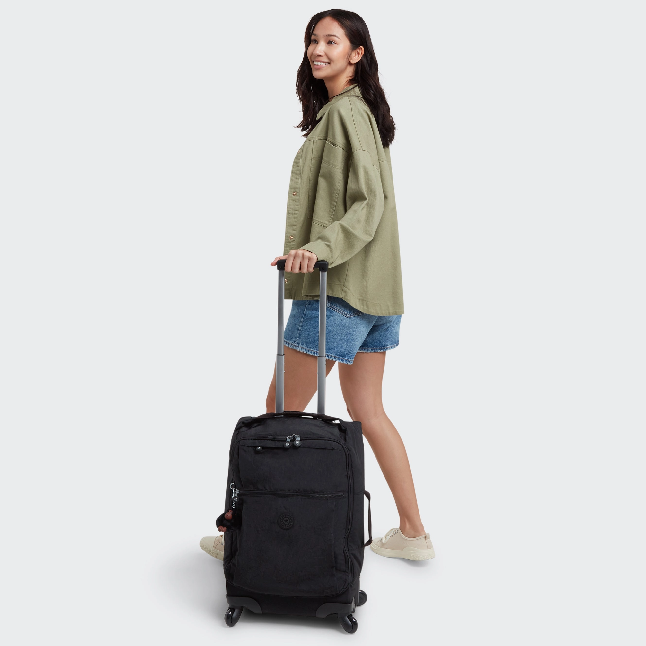 Kipling Darcey Small Carry-On Rolling Luggage - Black Tonal