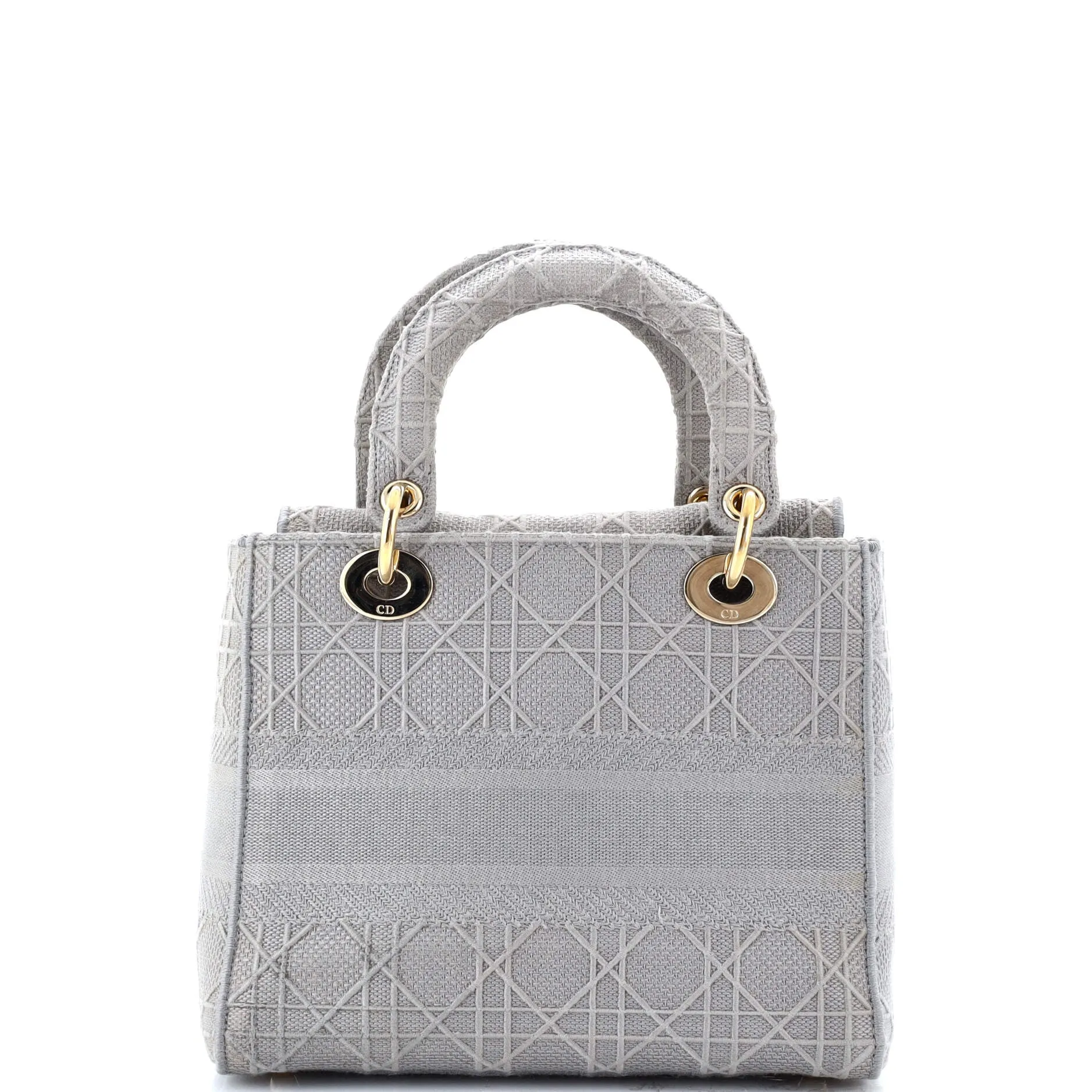Lady D-Lite Bag Cannage Embroidered Canvas Medium
