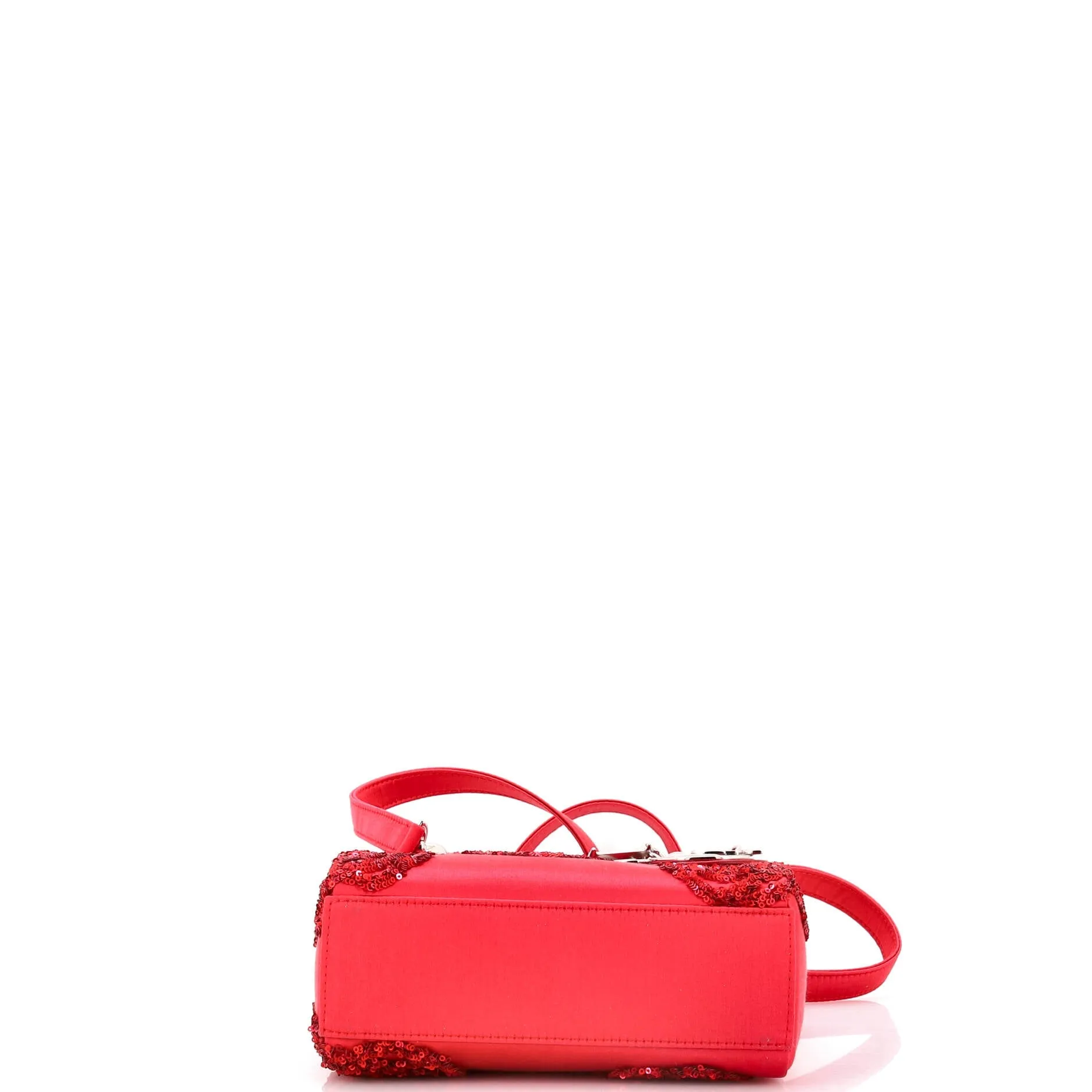 Lady Dior Bag Embellished Satin Mini