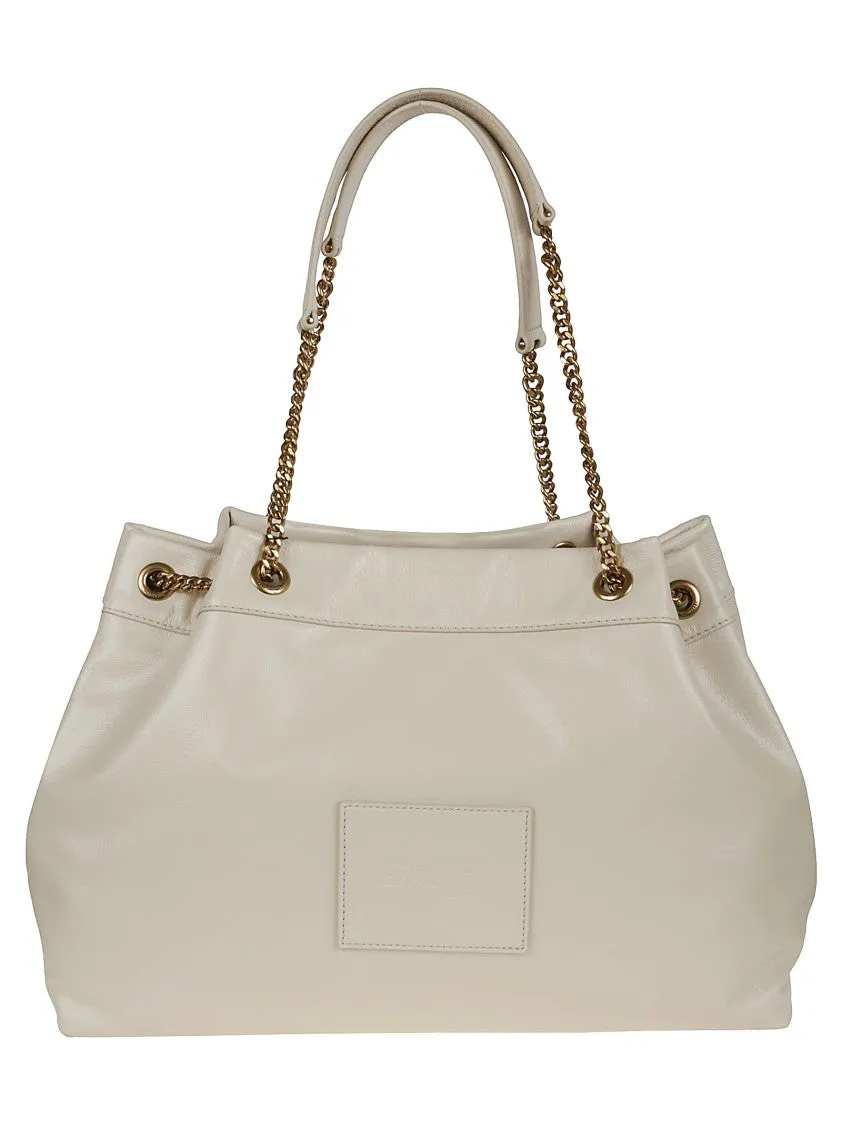Large Chain Sack In Full-Grain Leather