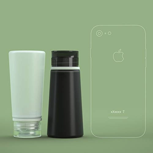 Leak Proof Travel Size Bottles, Valourgo TSA Approved Portable Silicone Containers Plastic Spray Bottle for Travel Size Toiletries Refillable Travel Accessories Handy 5 Pieces Travel Kit (3.4 fl. oz)