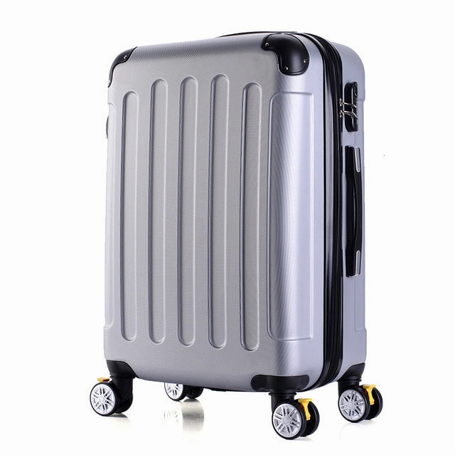 Letrend Fashion Rolling Luggage Spinner 22 Inch Student Suitcase Wheels Trolley 20 Inch Carry On