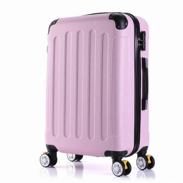 Letrend Fashion Rolling Luggage Spinner 22 Inch Student Suitcase Wheels Trolley 20 Inch Carry On