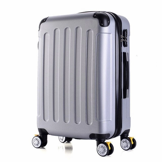 Letrend Fashion Rolling Luggage Spinner 22 Inch Student Suitcase Wheels Trolley 20 Inch Carry On