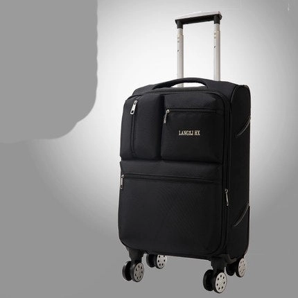 Letrend Men Business Oxford Rolling Luggage Spinner Wheel Suitcase Trolley 20 Inch Student Carry On