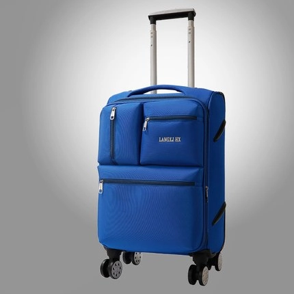 Letrend Men Business Oxford Rolling Luggage Spinner Wheel Suitcase Trolley 20 Inch Student Carry On