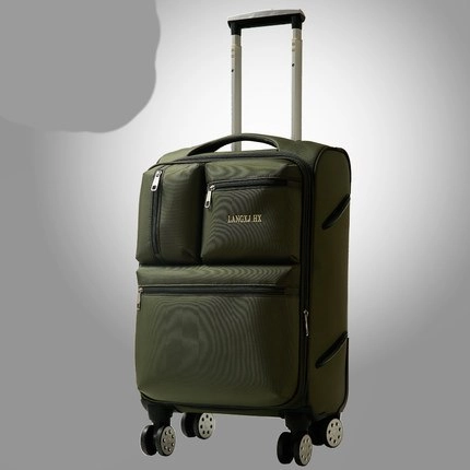 Letrend Men Business Oxford Rolling Luggage Spinner Wheel Suitcase Trolley 20 Inch Student Carry On