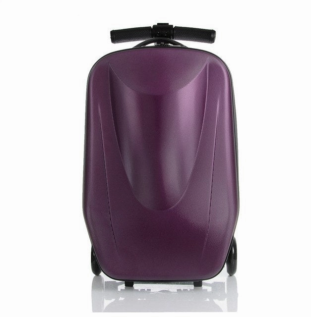 Letrend Scooter Trolley Case Rolling Luggage Spinner Men Business Travel Bag 20 Inch Carry On
