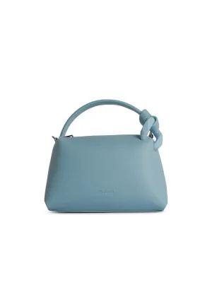 Light Blue Leather 'Corner' Small Bag