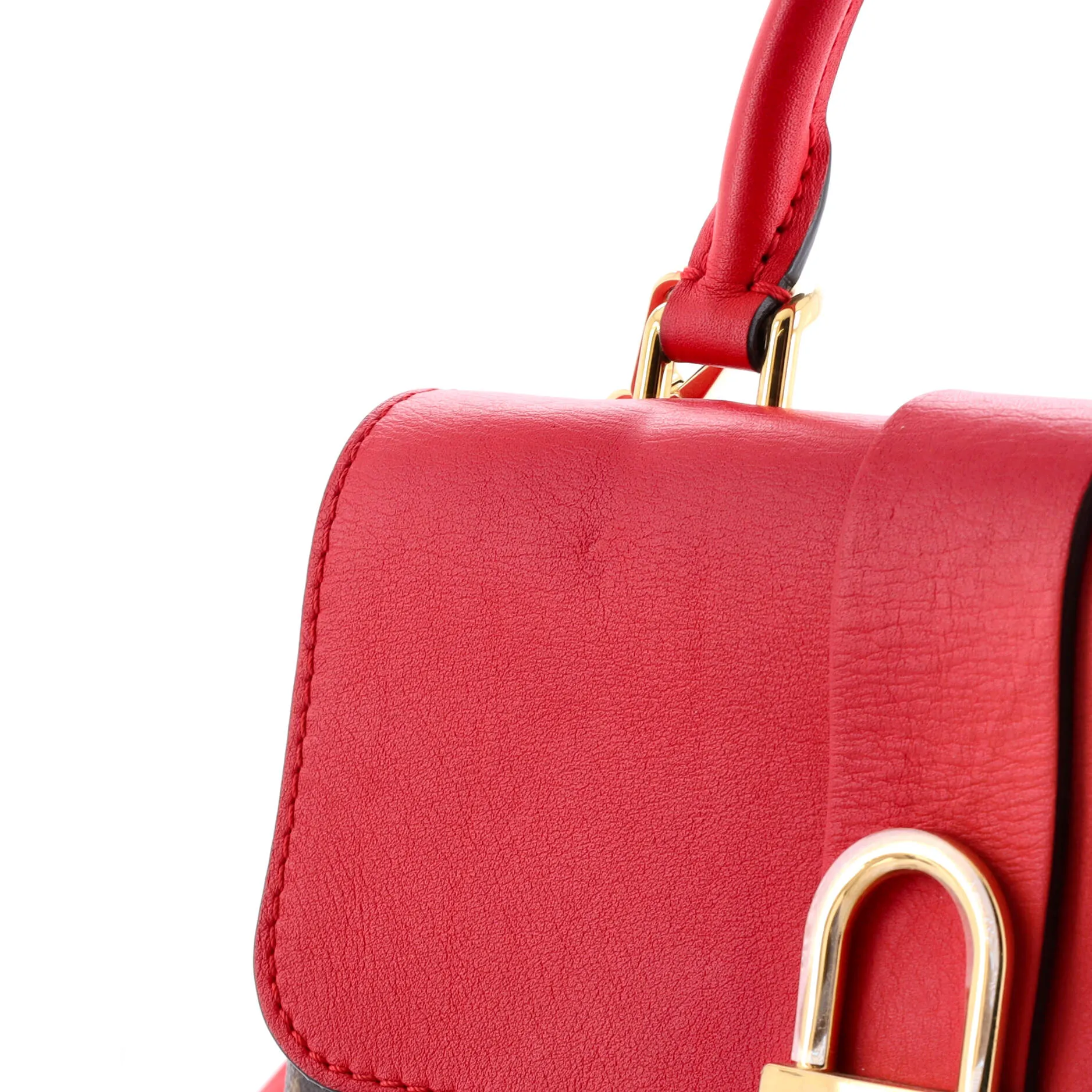 Locky Handbag Monogram Canvas with Leather BB
