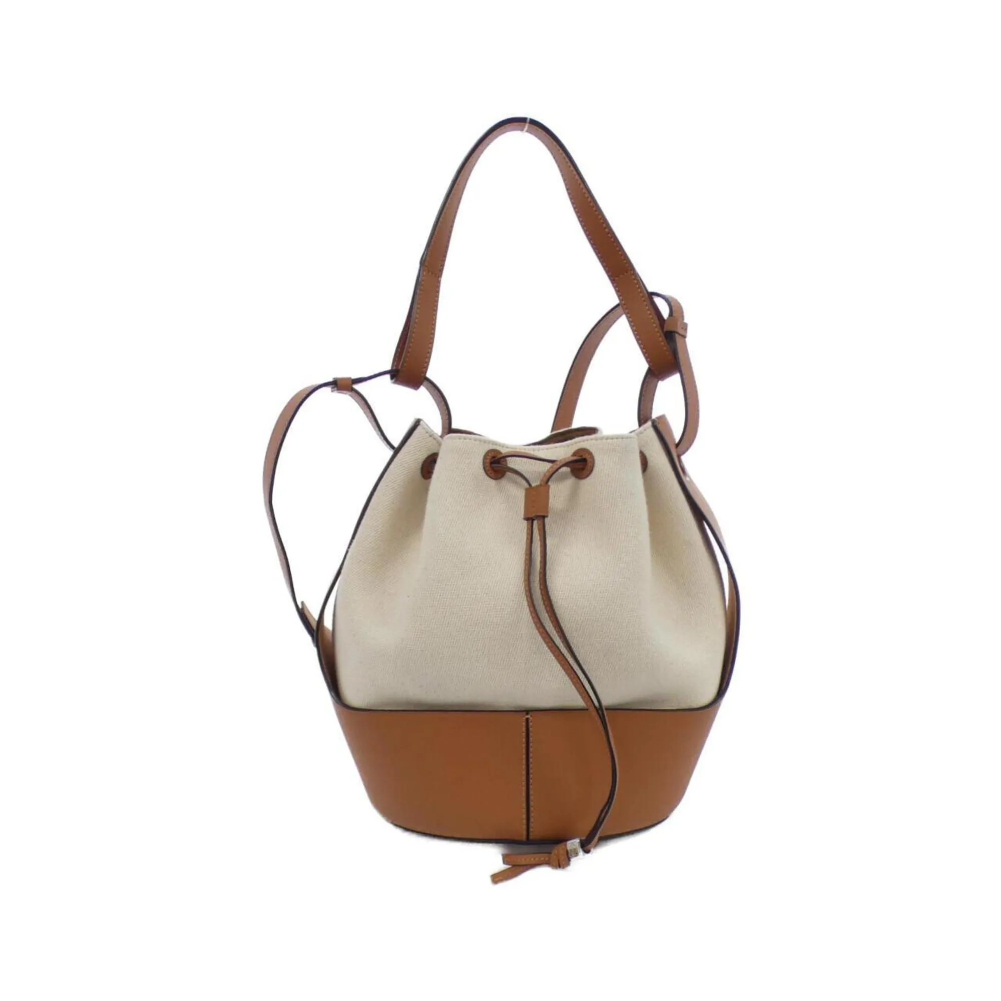 Loewe Canvas Leather Shoulder Bag (Pre-Owned)