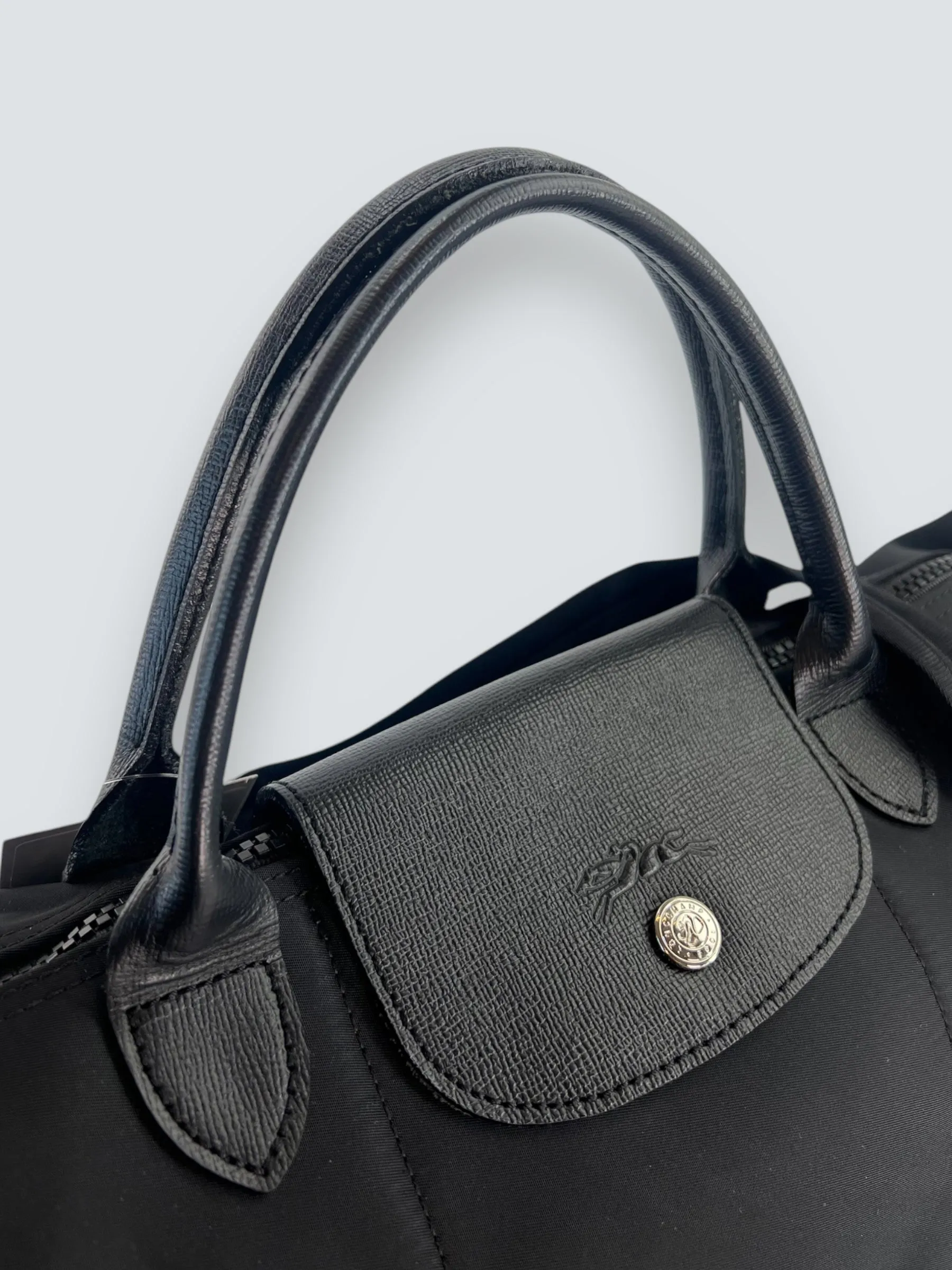 Longchamp Black Le Pilage M Handbag
