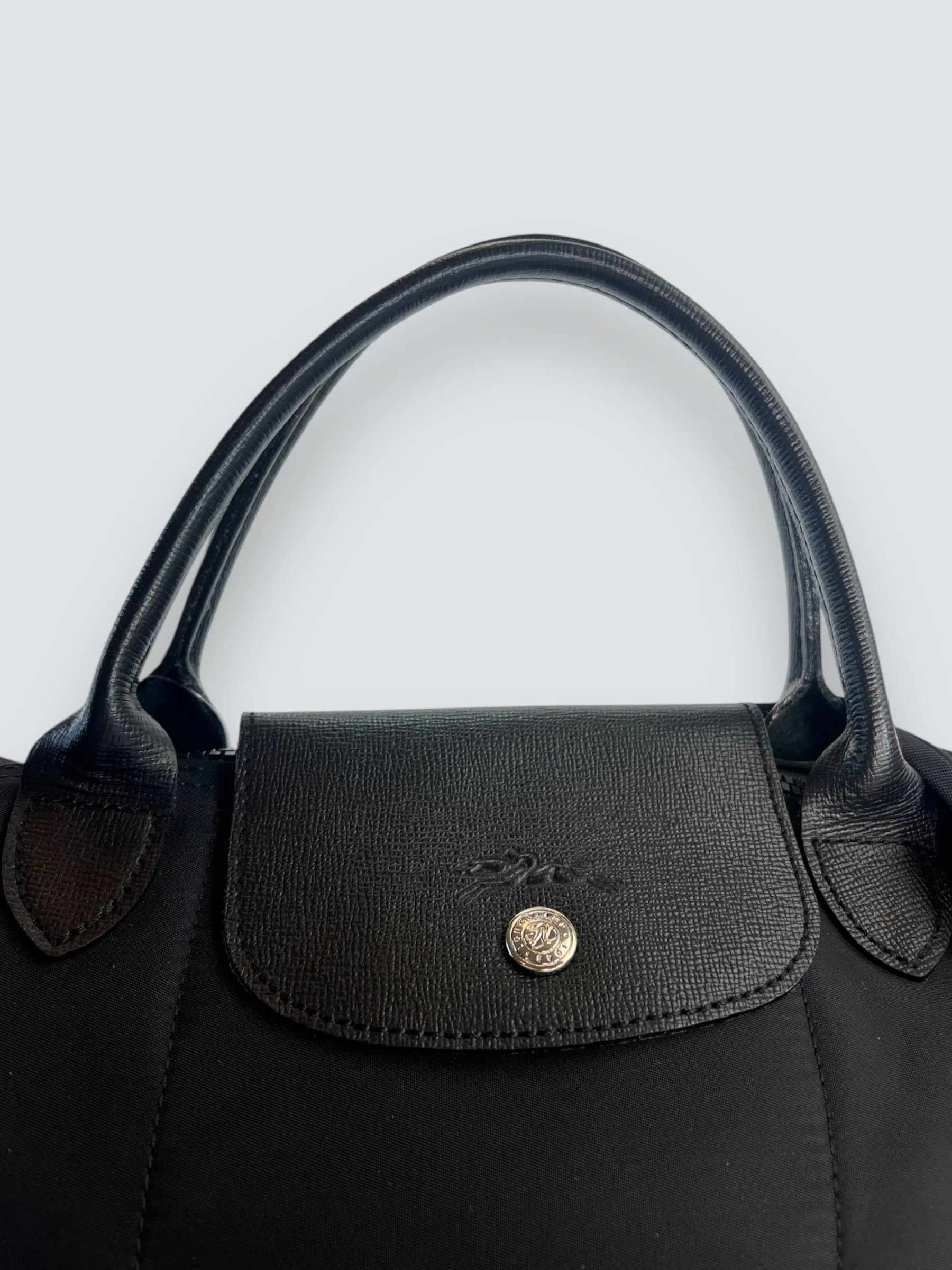 Longchamp Black Le Pilage M Handbag
