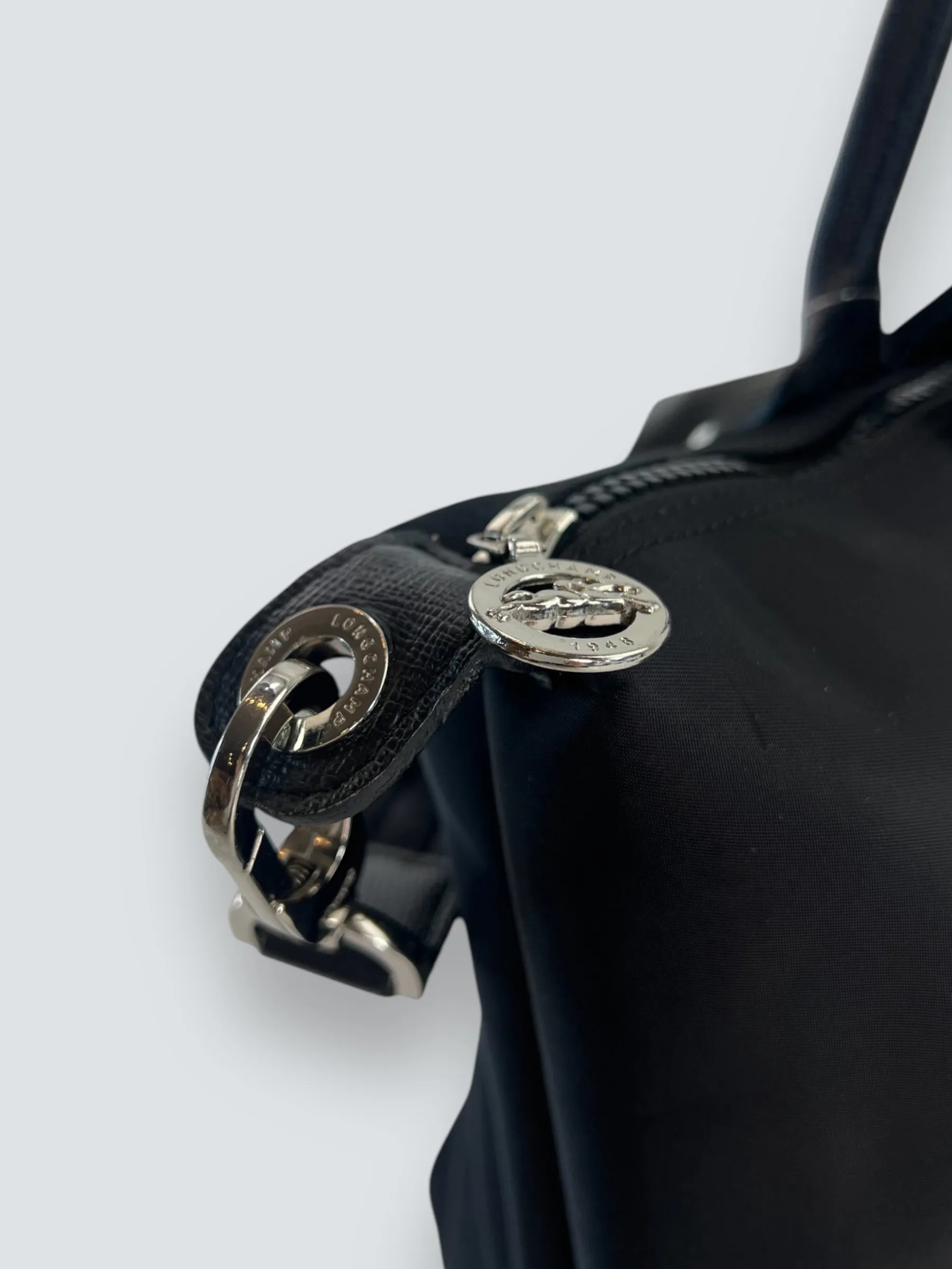 Longchamp Black Le Pilage M Handbag