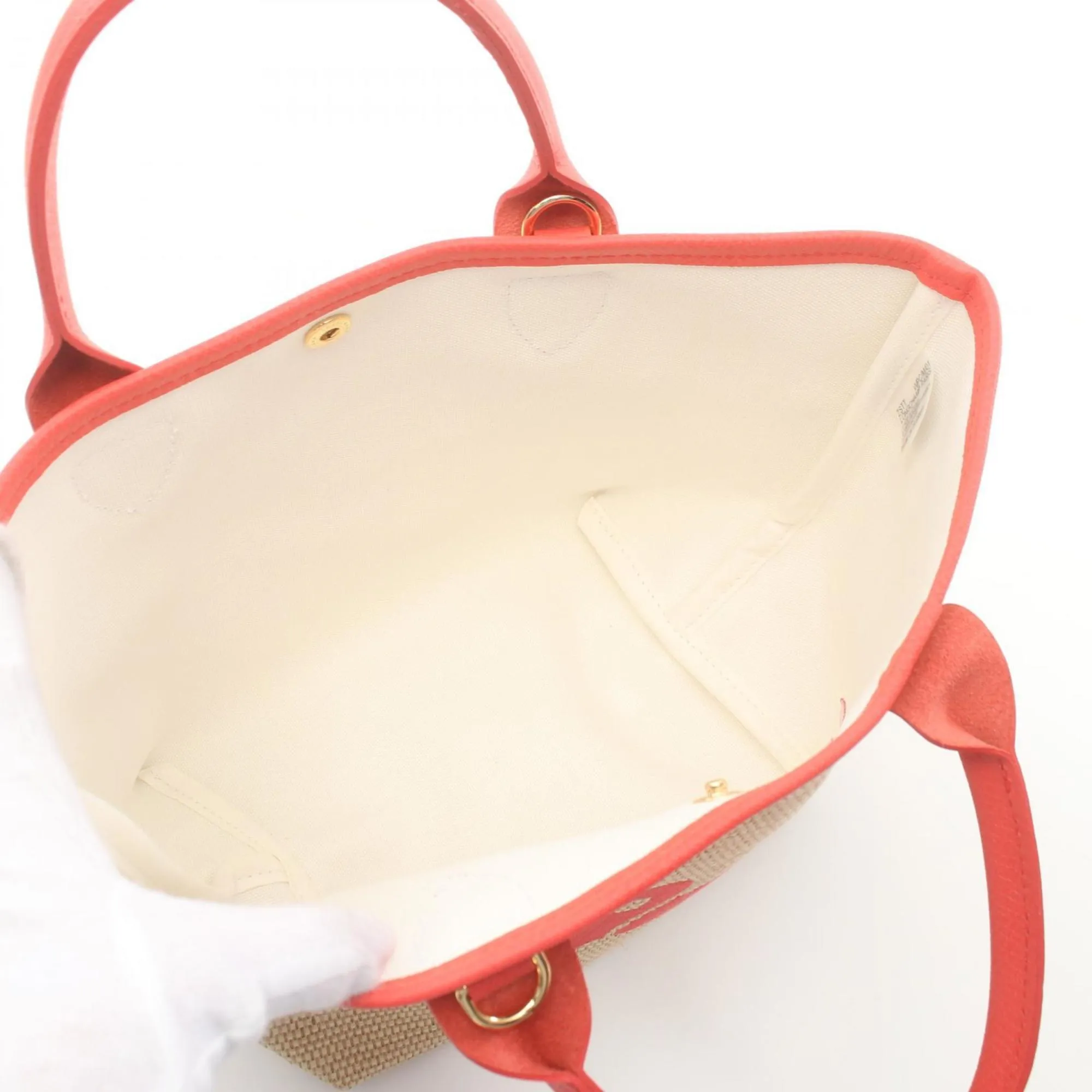 Longchamp   Color Straw Leather Handbag (Pre-Owned)