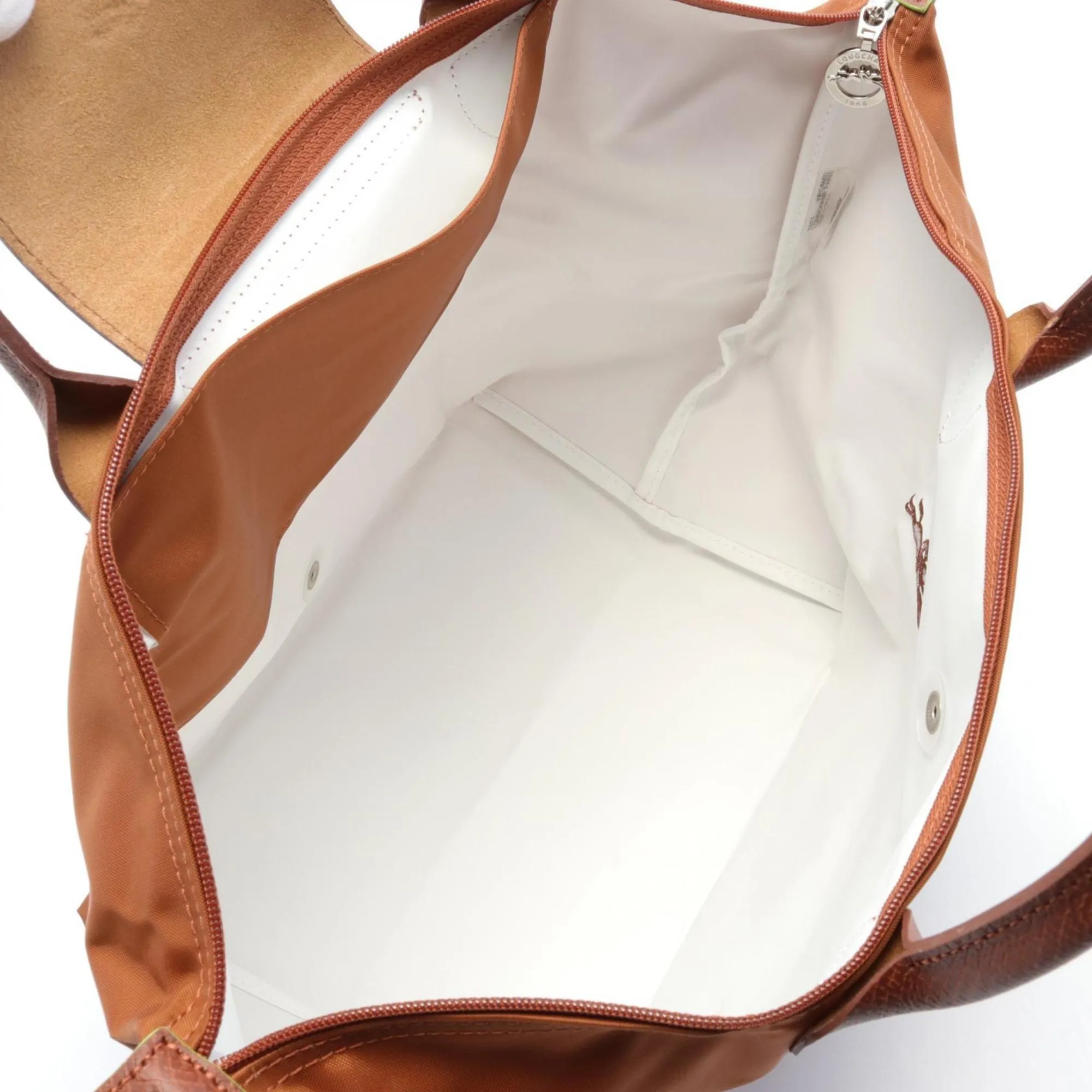 Longchamp  Nylon Leather Handbag (Pre-Owned)