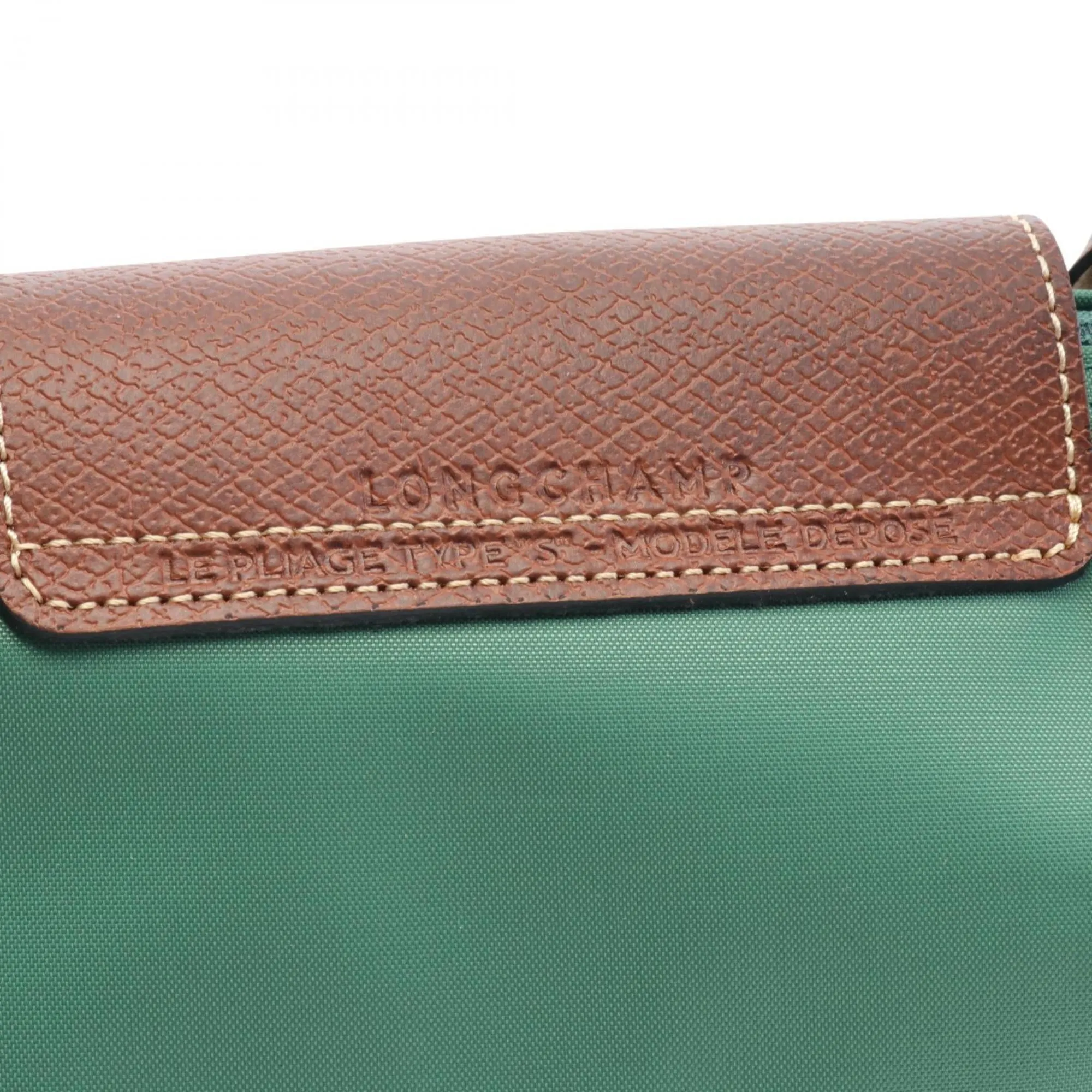 Longchamp   Nylon Leather Handbag