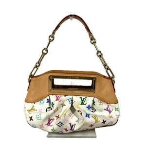 Louis Vuitton Blanc  Monogram colore Canvas Handbag Shoulder Bag (Pre-Owned)