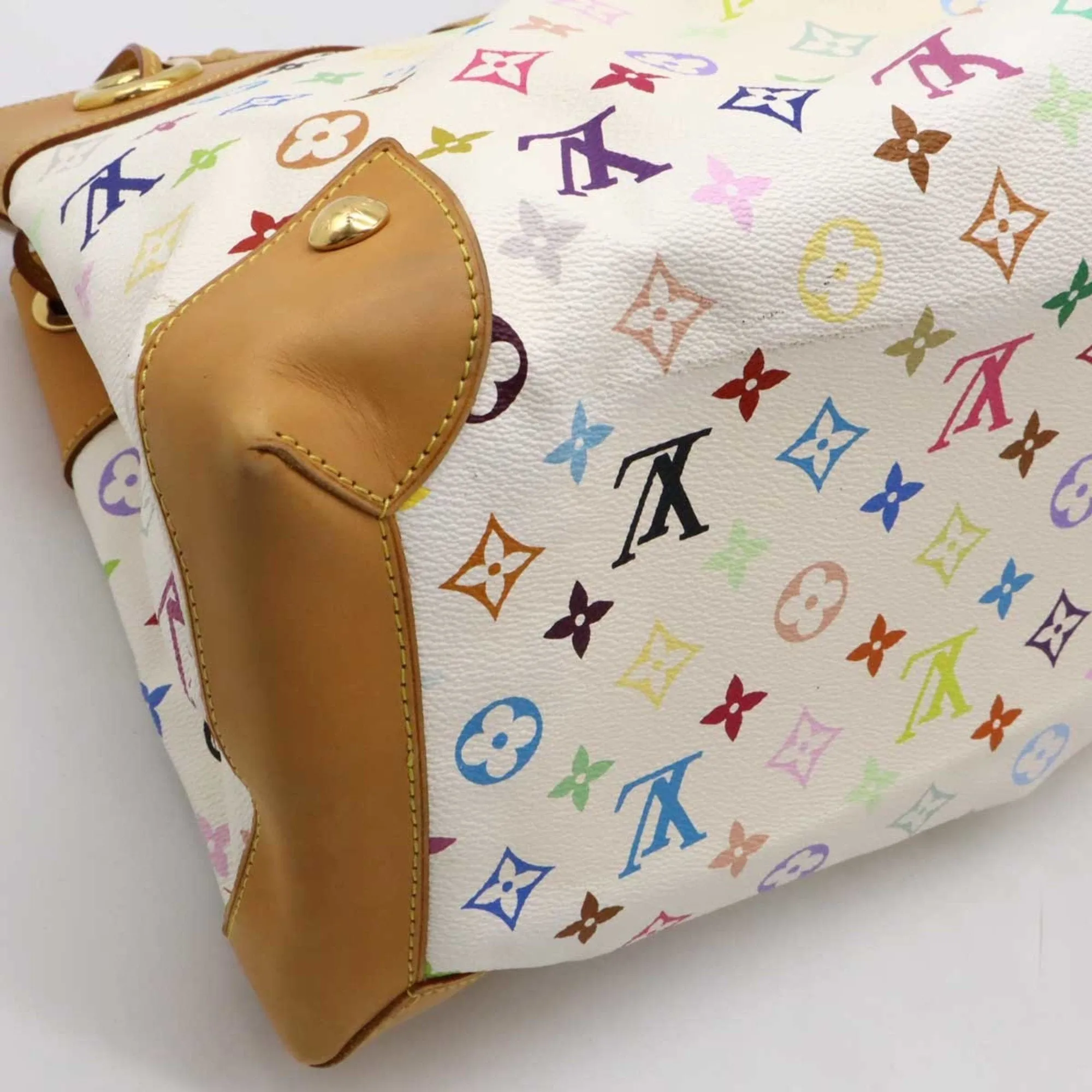 Louis Vuitton Blanc Pvc Shoulder Bag Tote Bag (Pre-Owned)