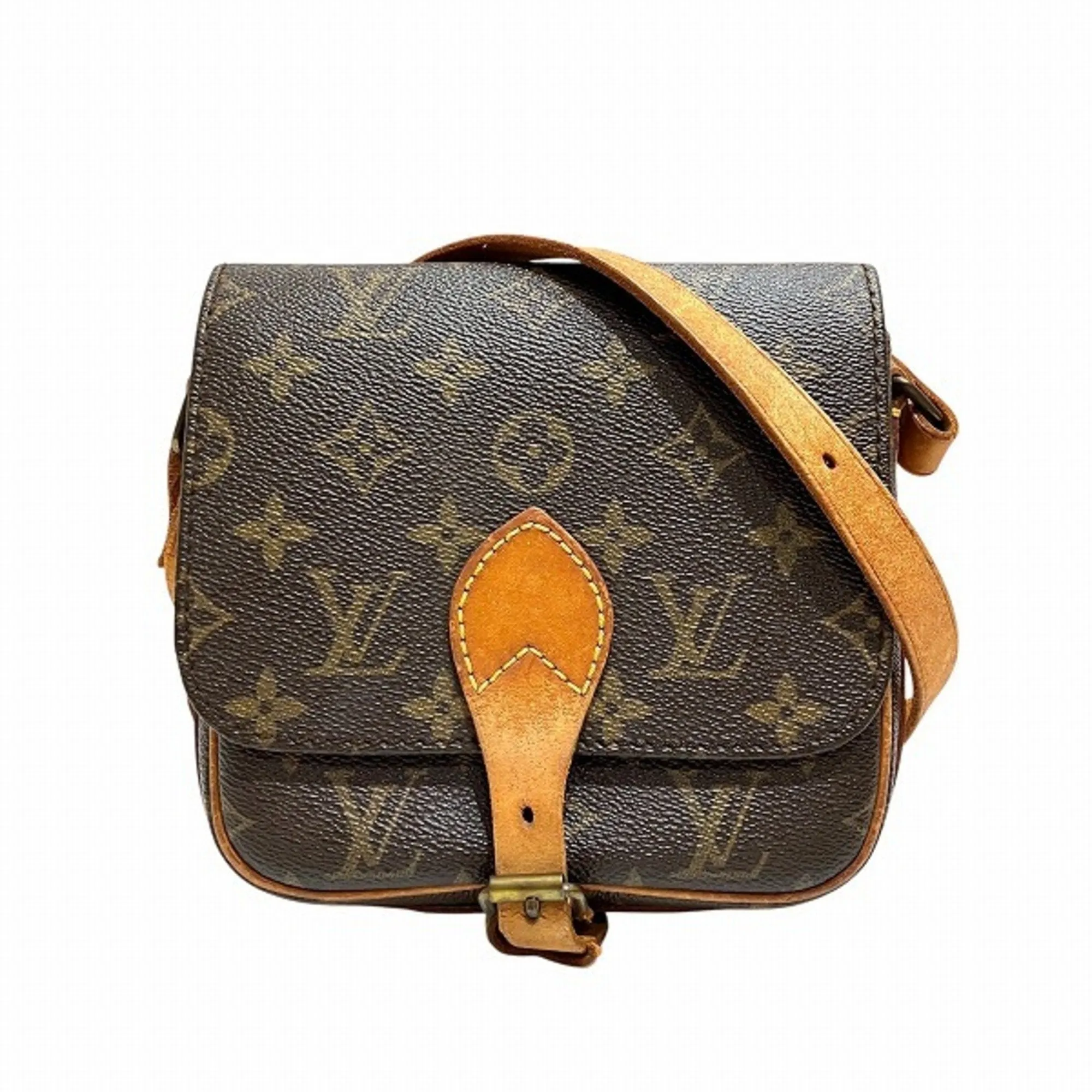 Louis Vuitton Cartouchiere Canvas Shoulder Bag (Pre-Owned)
