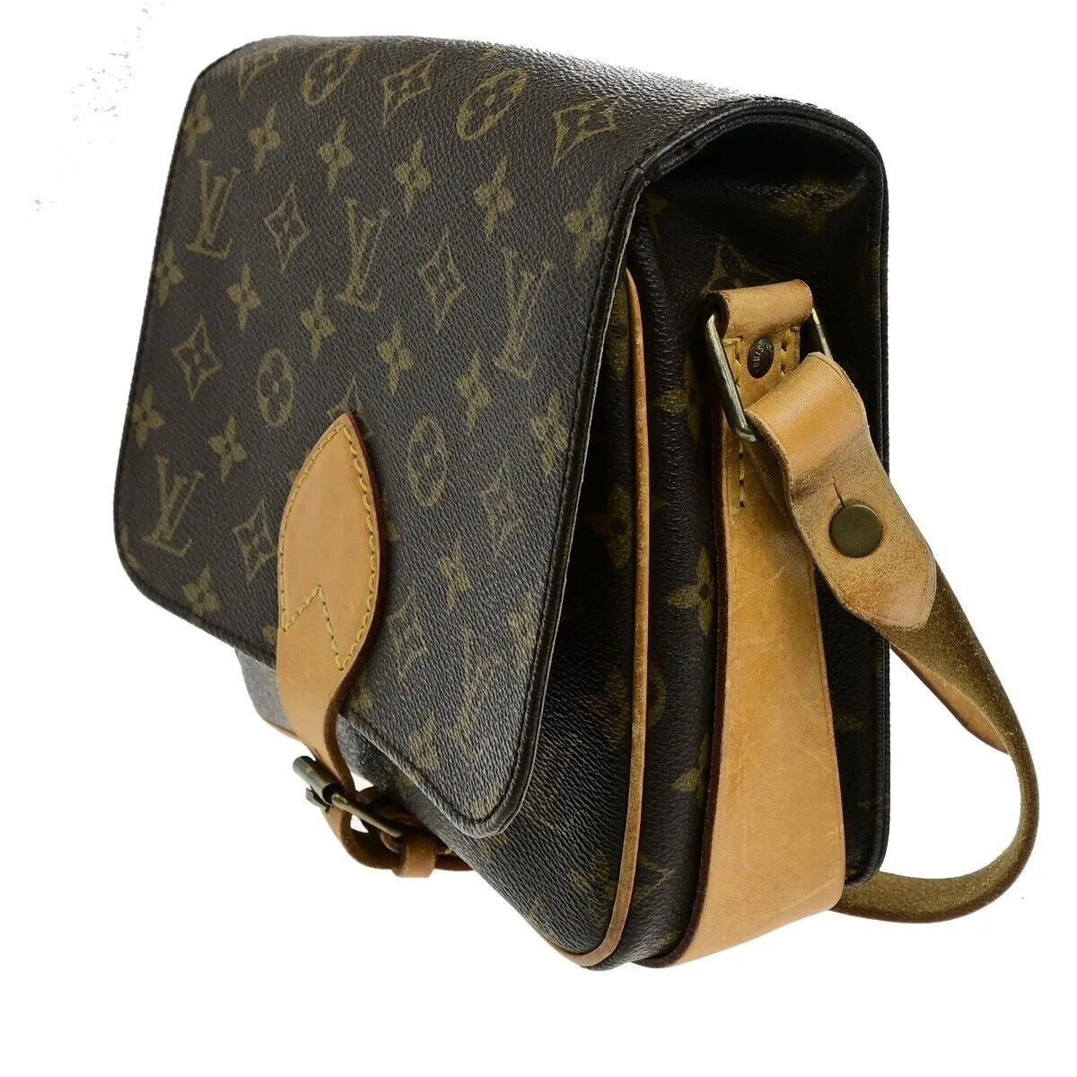 Louis Vuitton Cartouchiere Canvas Shoulder Bag (Pre-Owned)