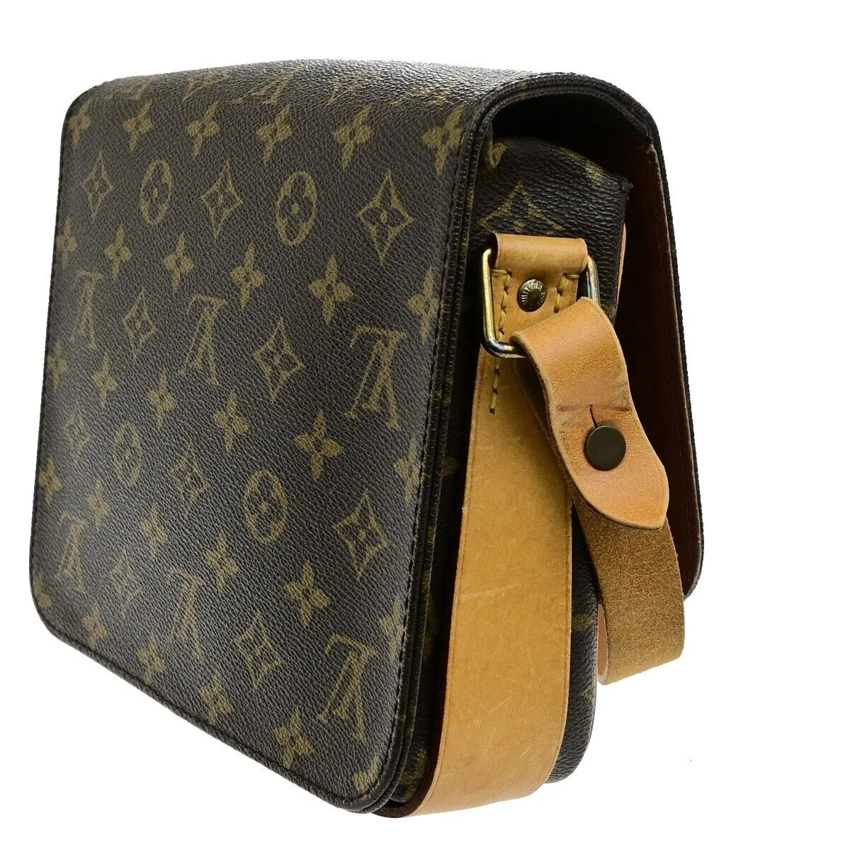 Louis Vuitton Cartouchiere Canvas Shoulder Bag (Pre-Owned)