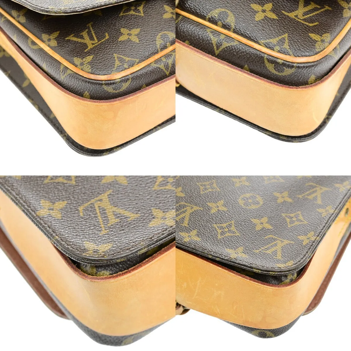 Louis Vuitton Cartouchiere Canvas Shoulder Bag (Pre-Owned)