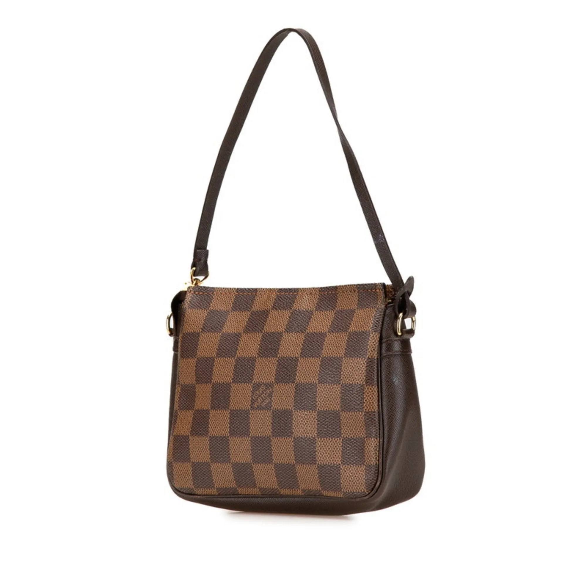 Louis Vuitton Damier Canvas Pvc Leather Pouch Shoulder Bag (Pre-Owned)