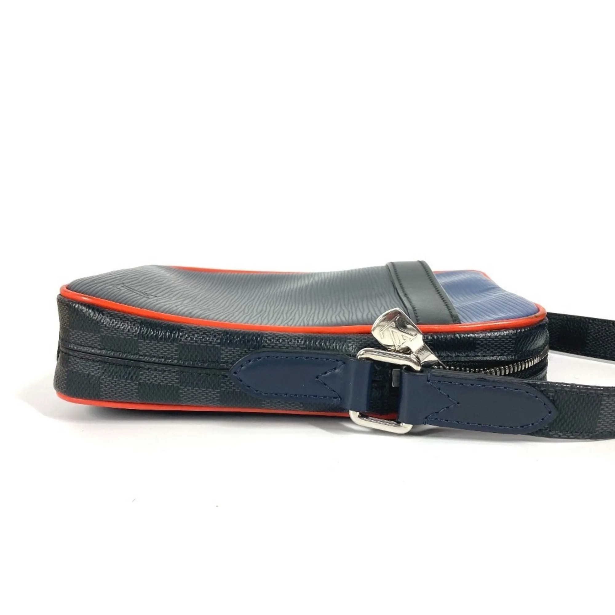 Louis Vuitton Damier Graphite Navy Damier Graphite Epi Leather Pochette Shoulder Bag (Pre-Owned)