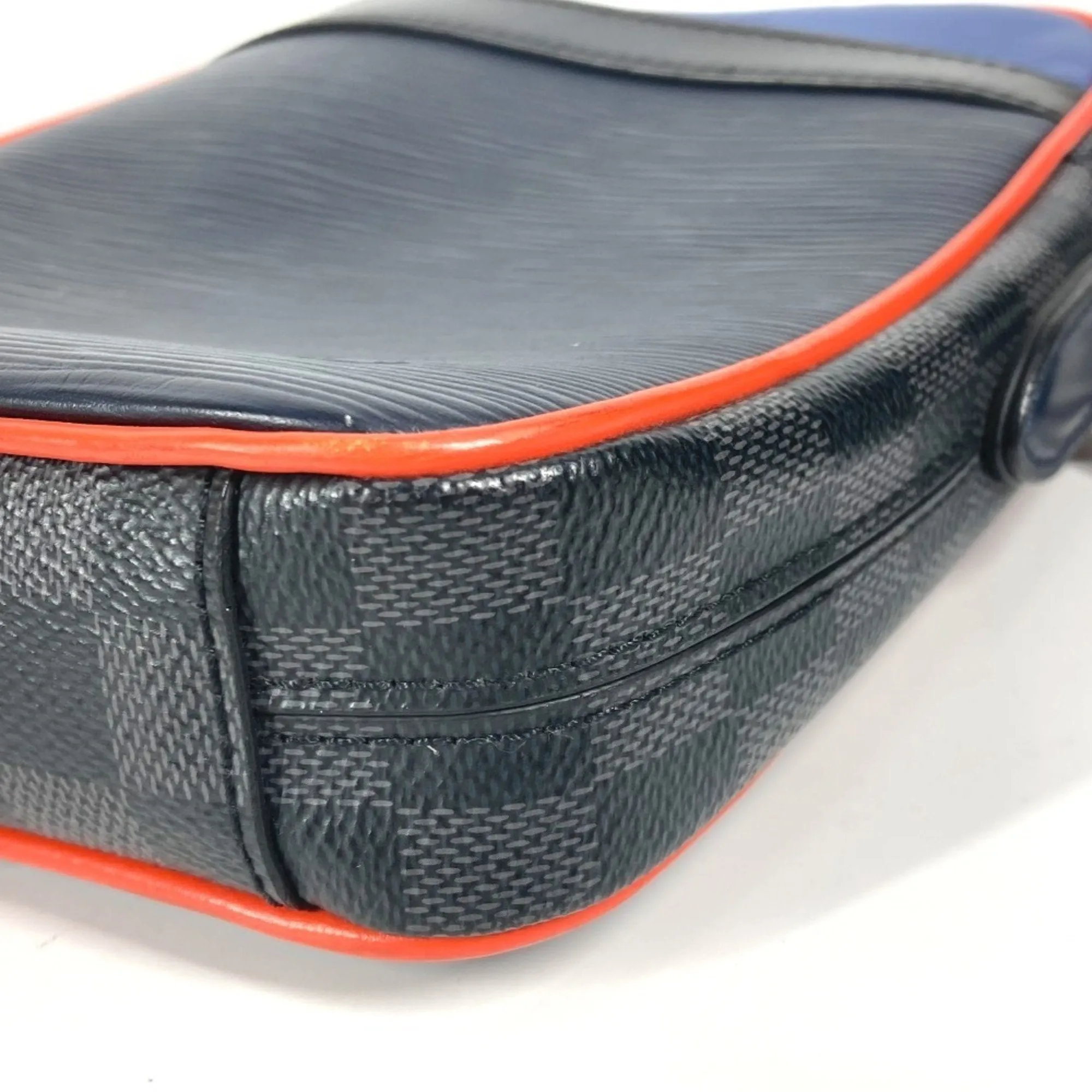 Louis Vuitton Damier Graphite Navy Damier Graphite Epi Leather Pochette Shoulder Bag (Pre-Owned)