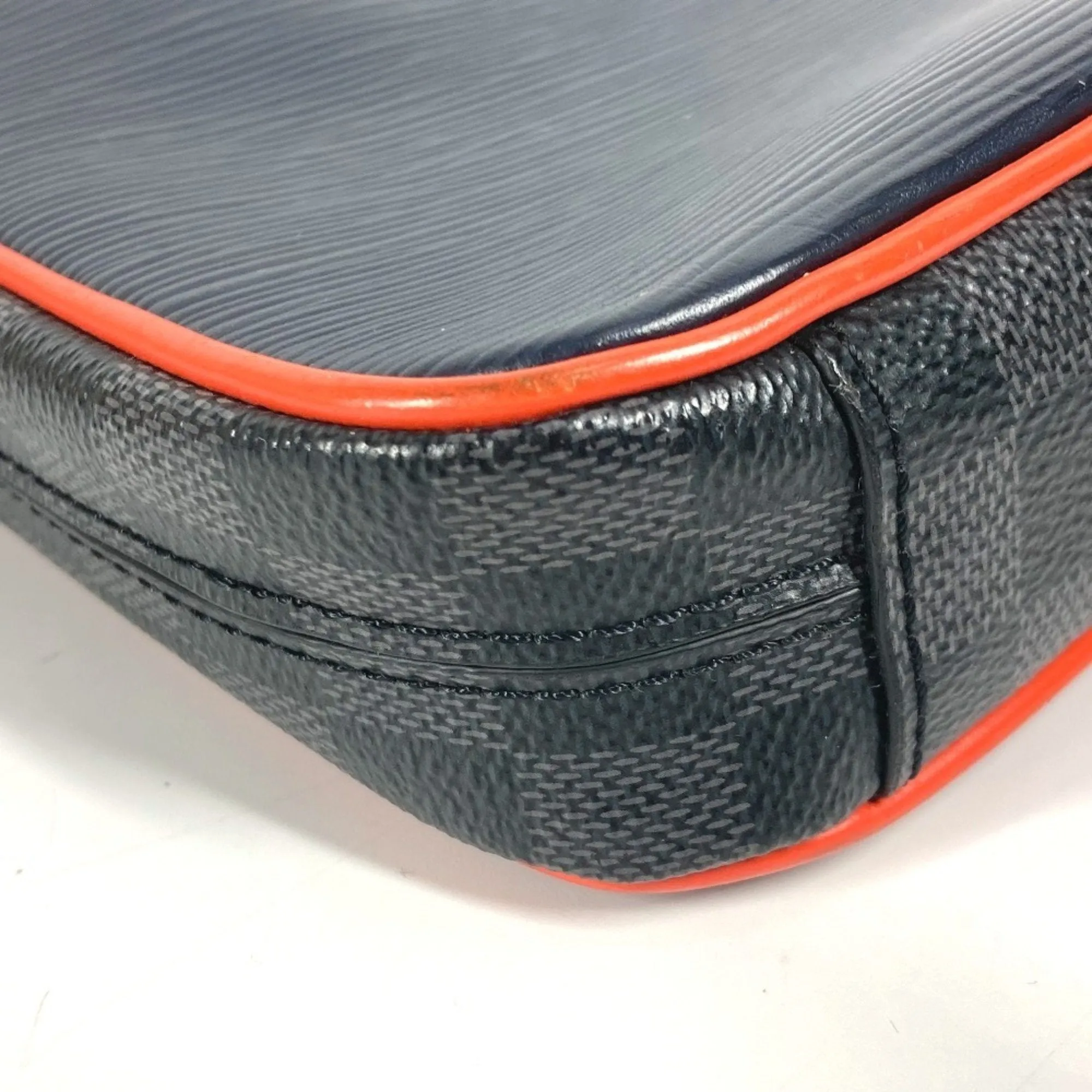 Louis Vuitton Damier Graphite Navy Damier Graphite Epi Leather Pochette Shoulder Bag (Pre-Owned)