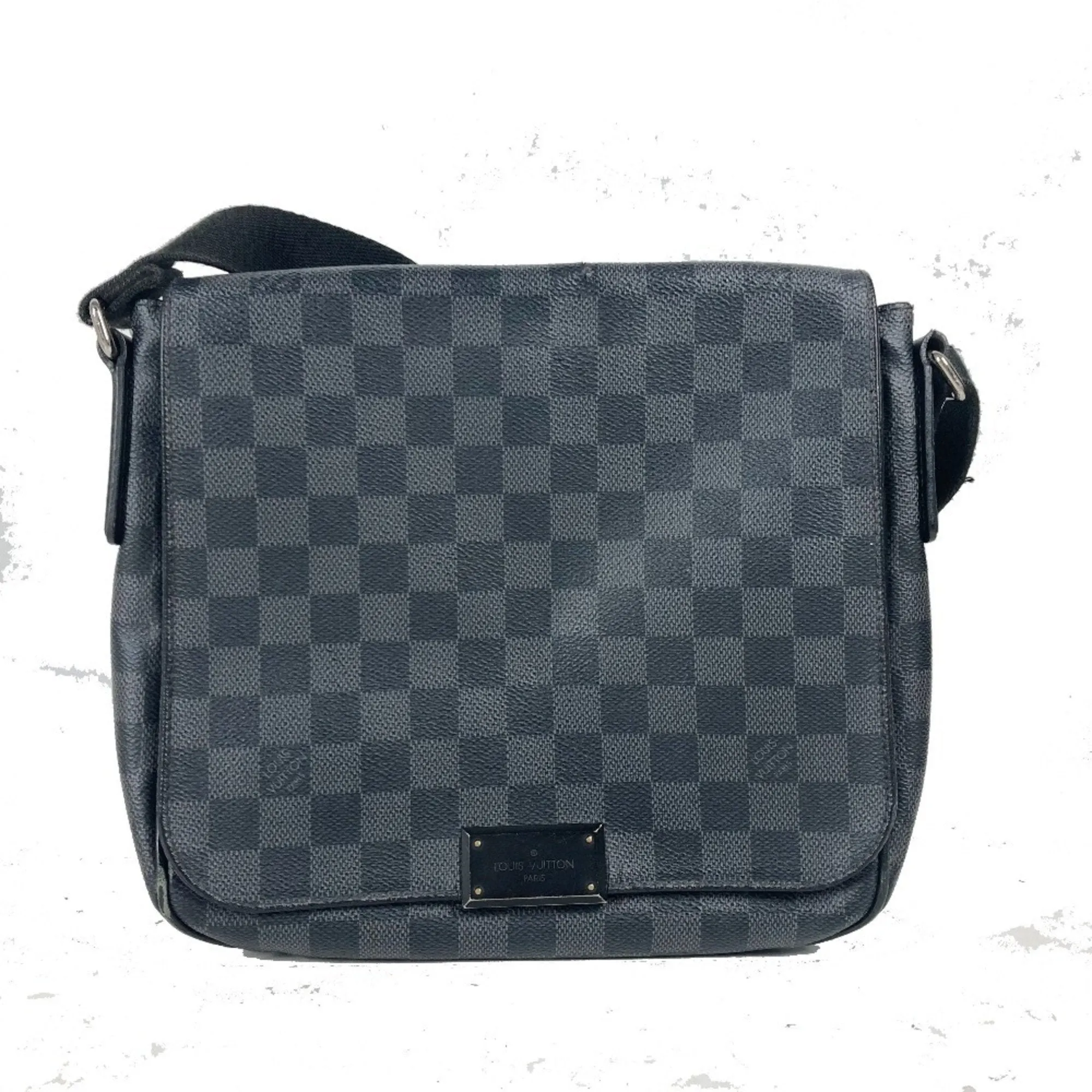 Louis Vuitton Damier Graphite Shoulder Bag (Pre-Owned)