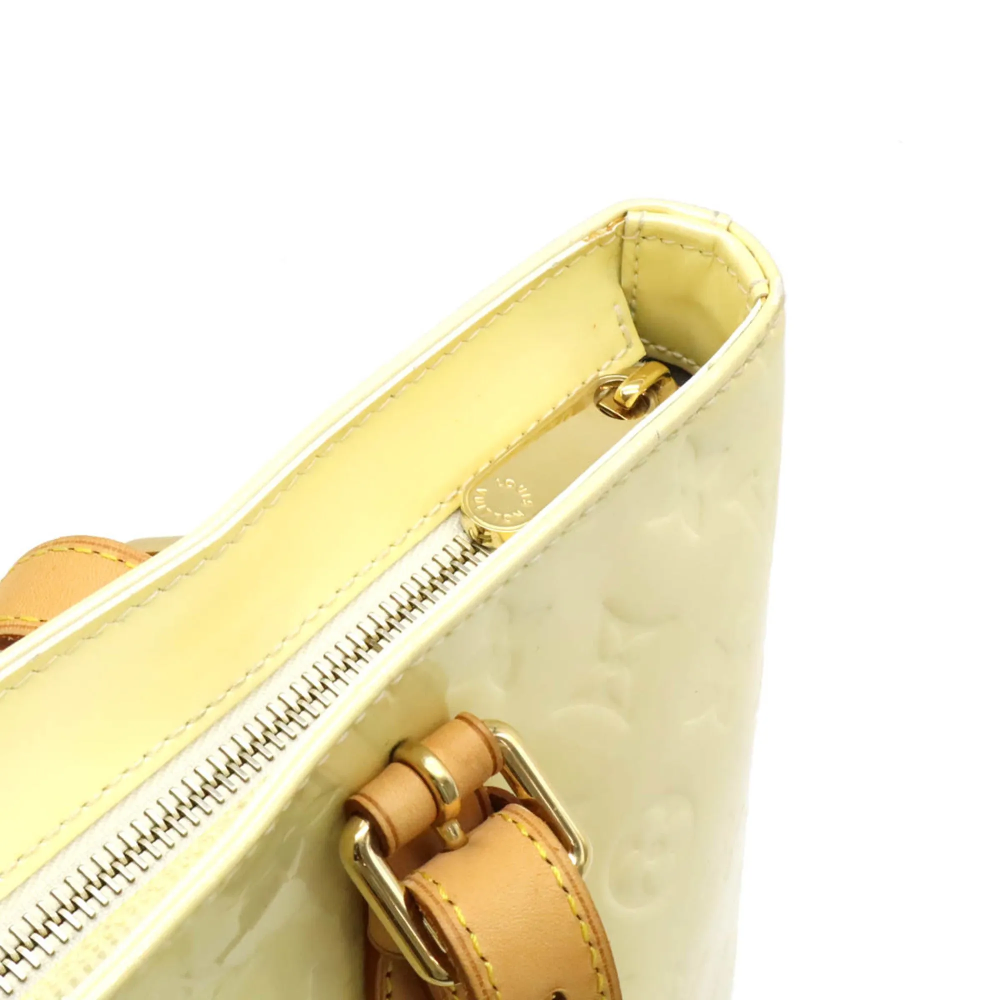Louis Vuitton ivory Leather Shoulder Bag Tote Bag (Pre-Owned)