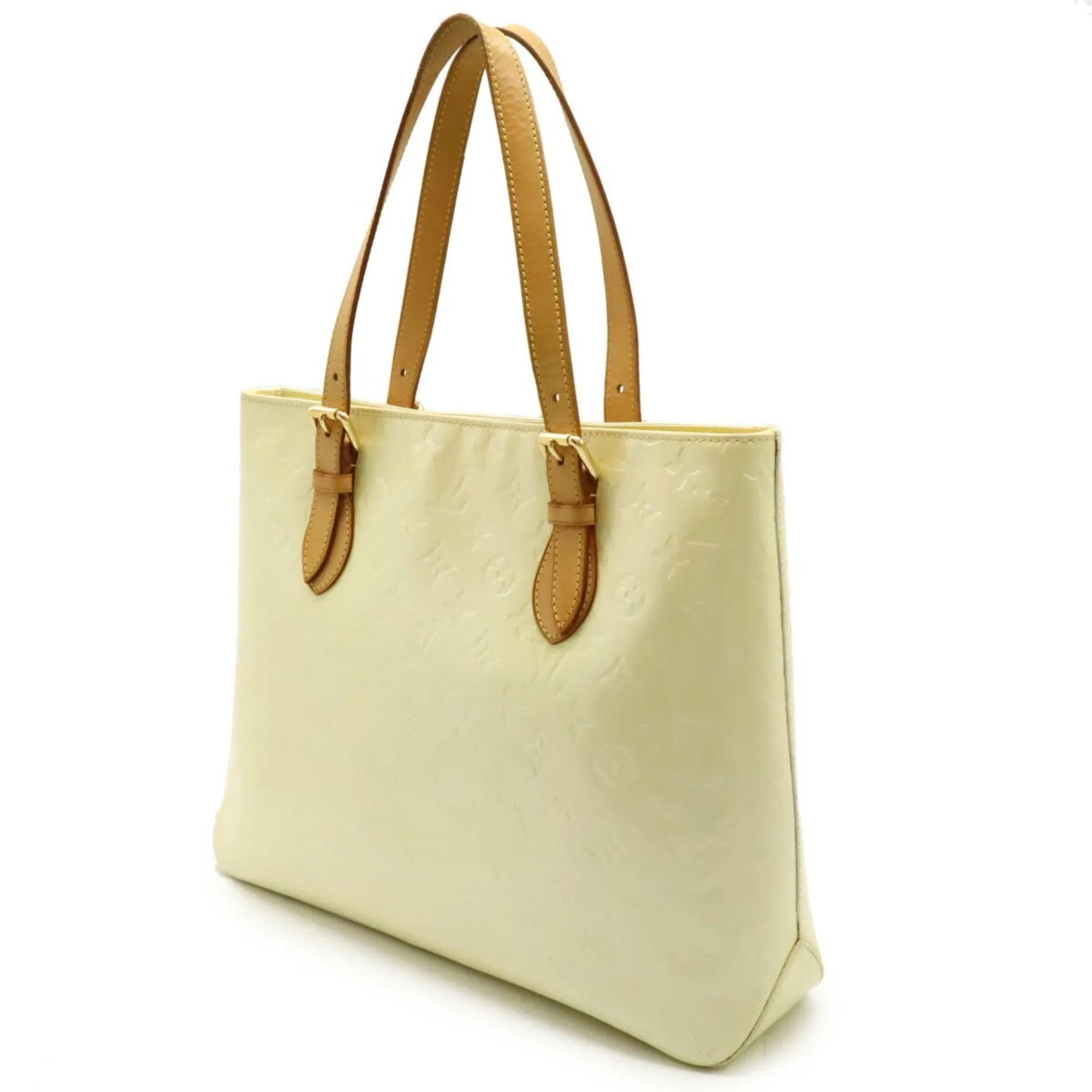 Louis Vuitton ivory Leather Shoulder Bag Tote Bag (Pre-Owned)