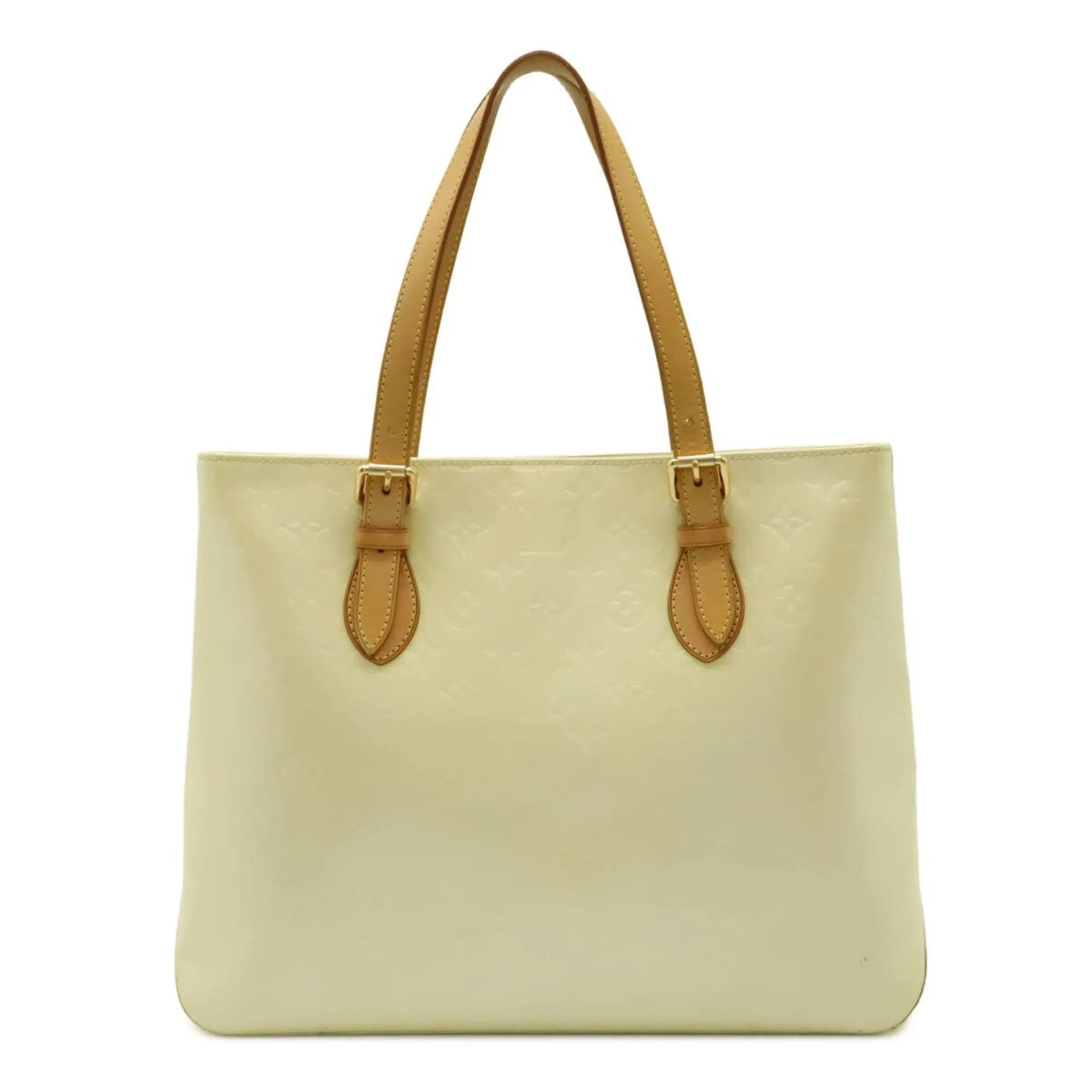 Louis Vuitton ivory Leather Shoulder Bag Tote Bag (Pre-Owned)