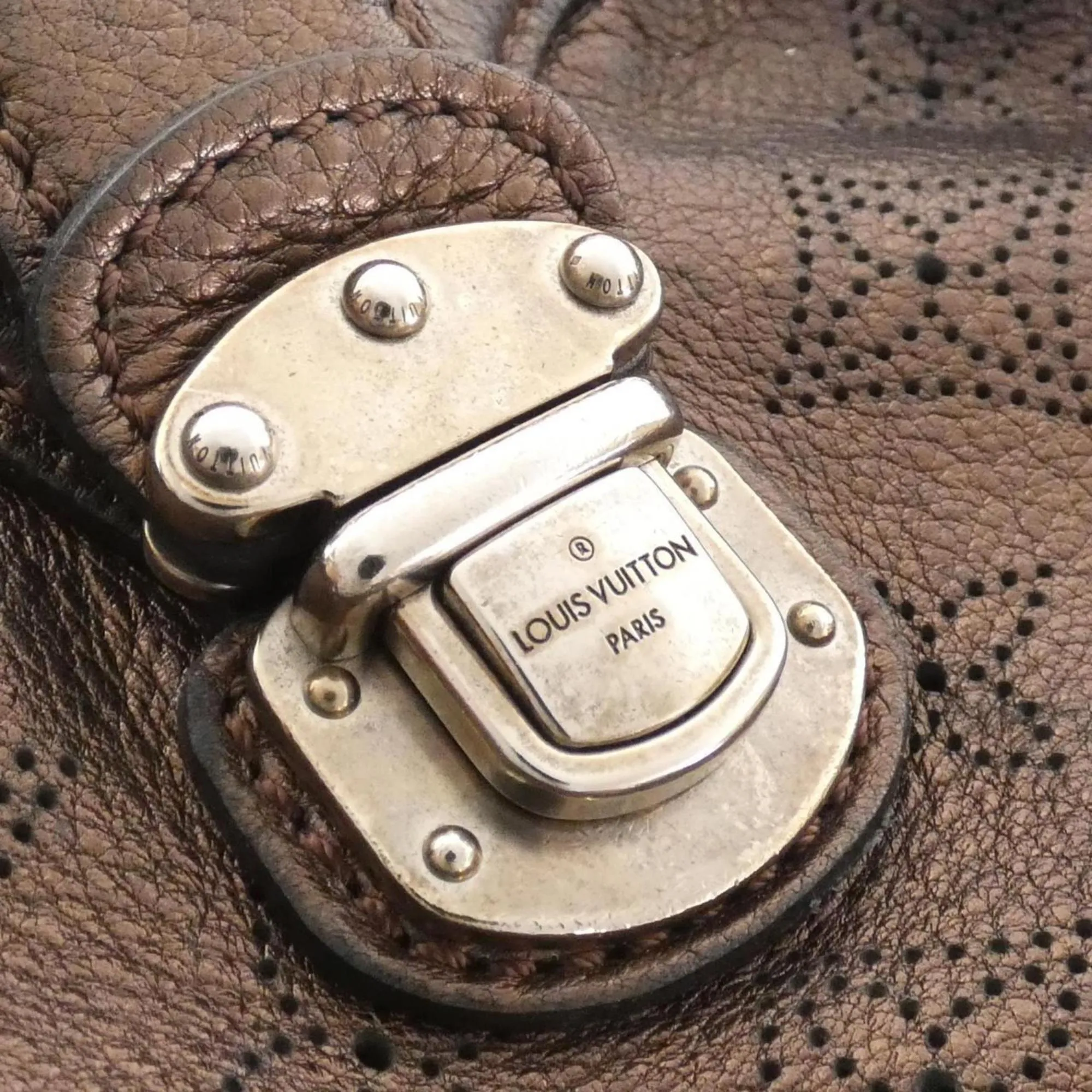 Louis Vuitton Mahina Leather Shoulder Bag (Pre-Owned)