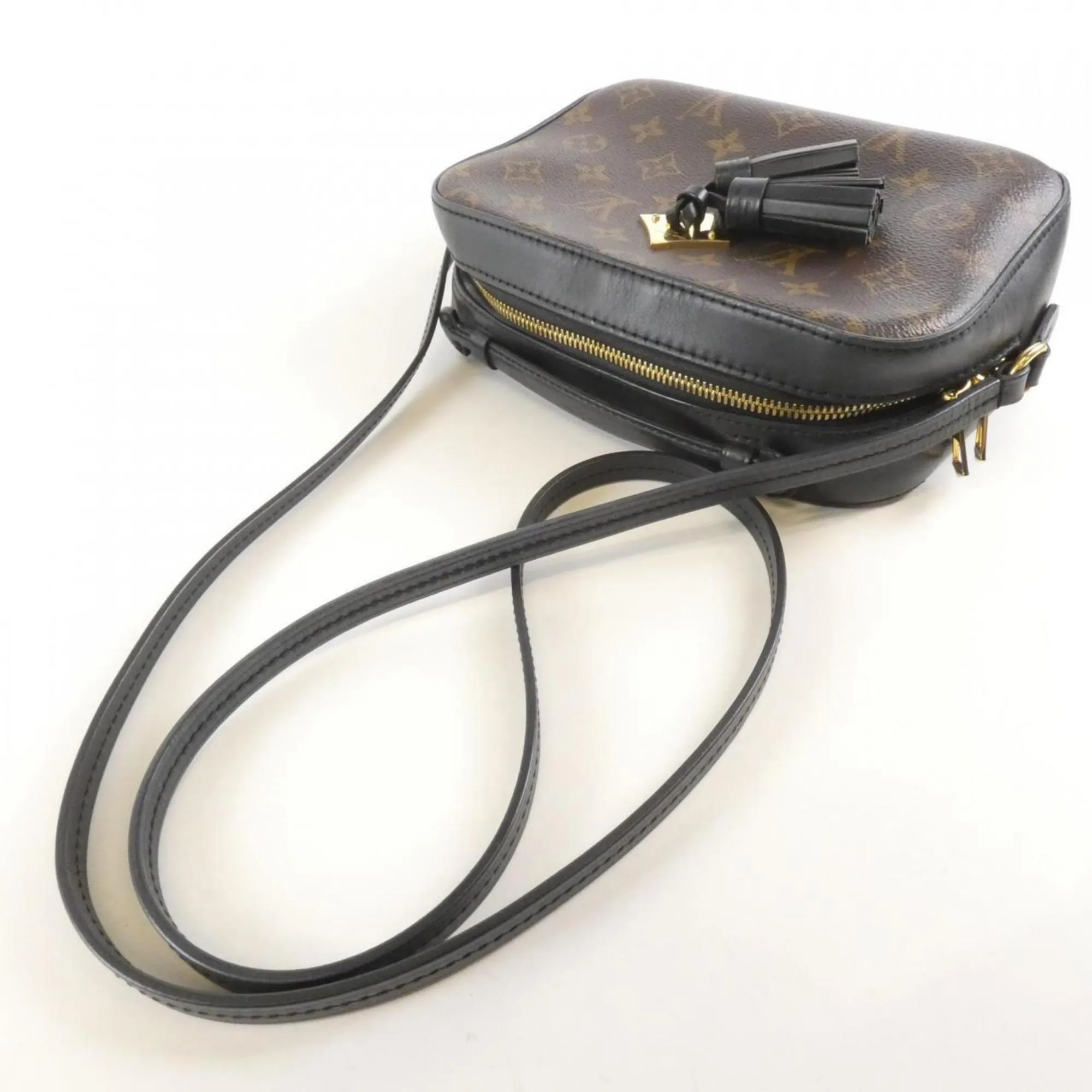 Louis Vuitton Monogram Marron Coated Canvas Leather Shoulder Bag (Pre-Owned)