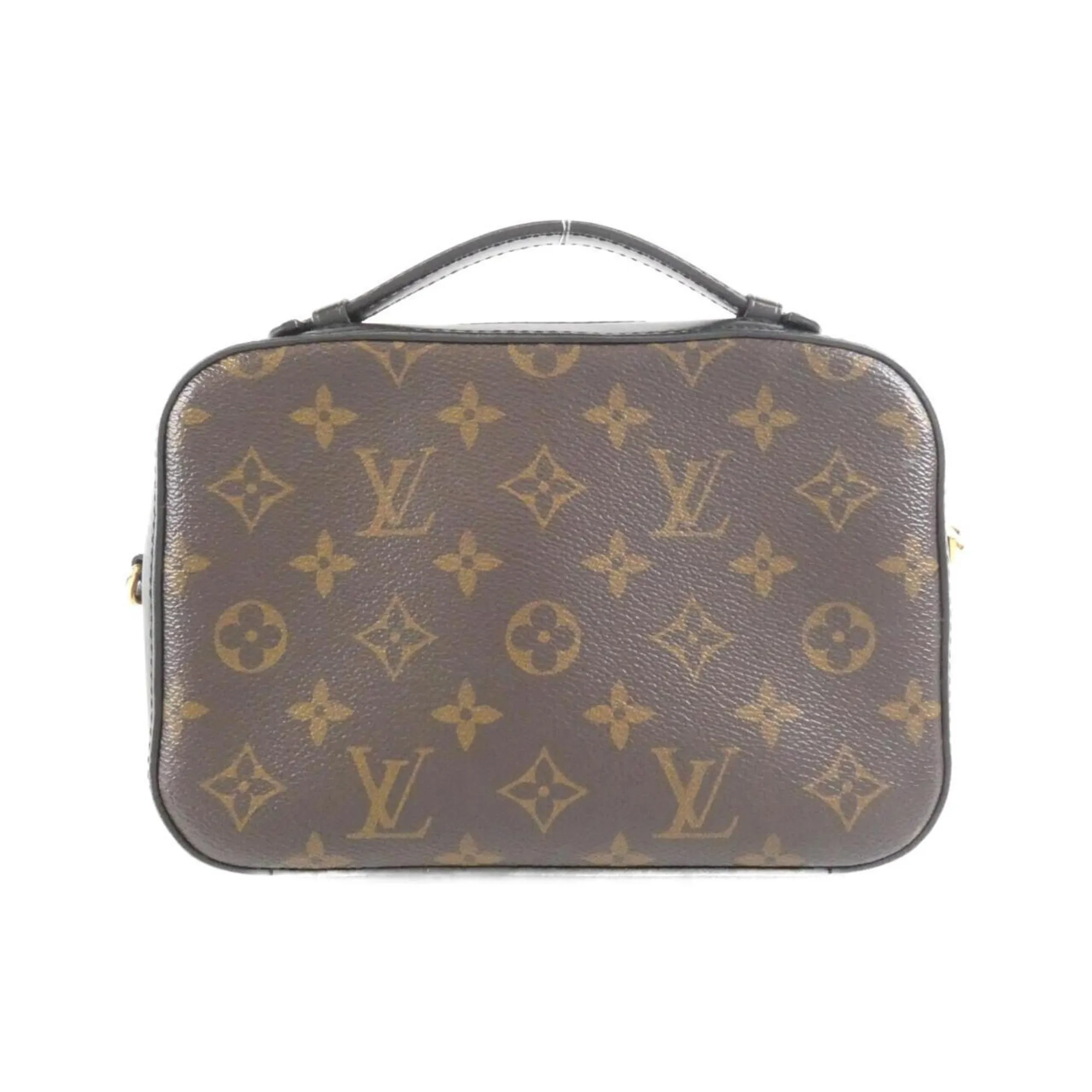 Louis Vuitton Monogram Marron Coated Canvas Leather Shoulder Bag (Pre-Owned)