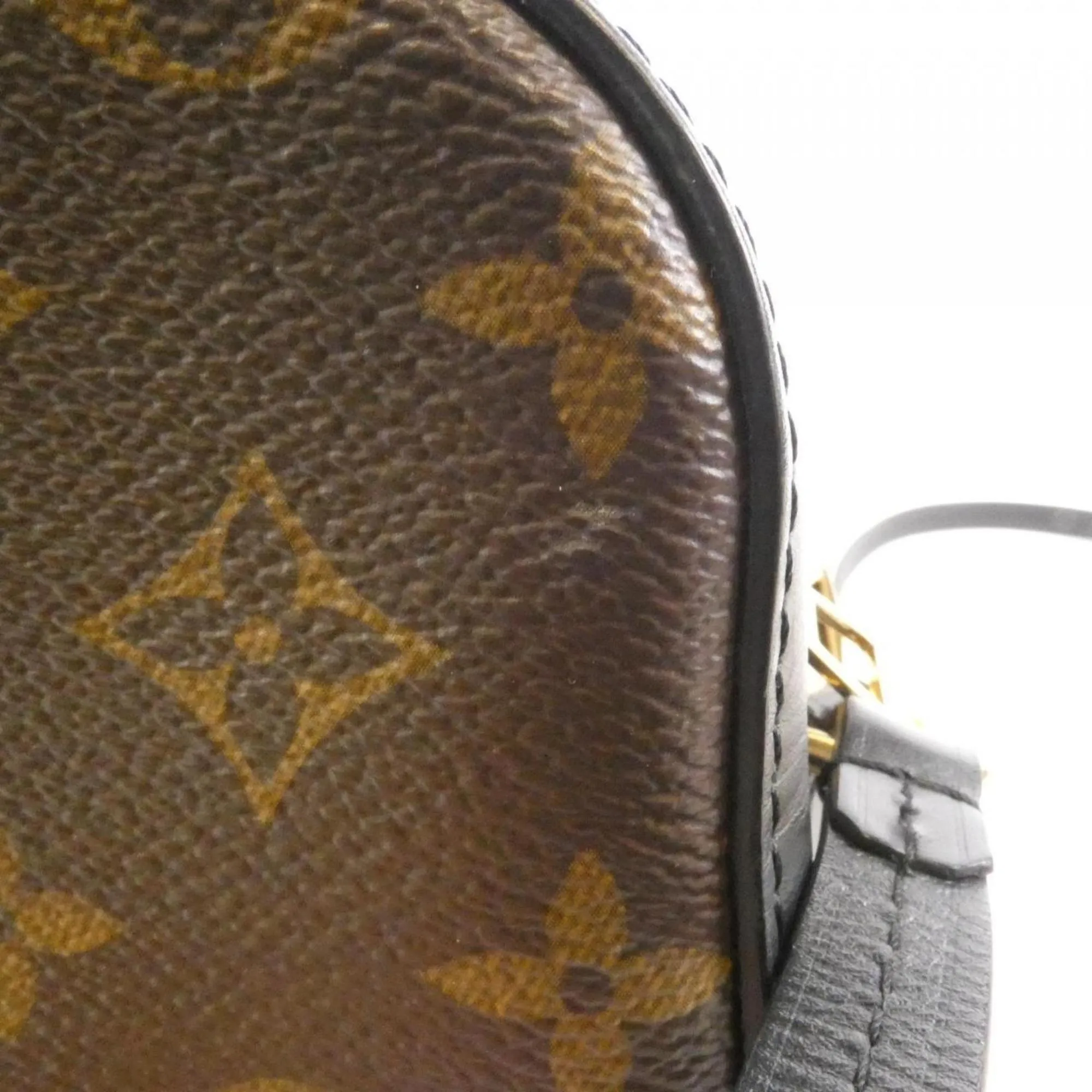 Louis Vuitton Monogram Marron Coated Canvas Leather Shoulder Bag (Pre-Owned)