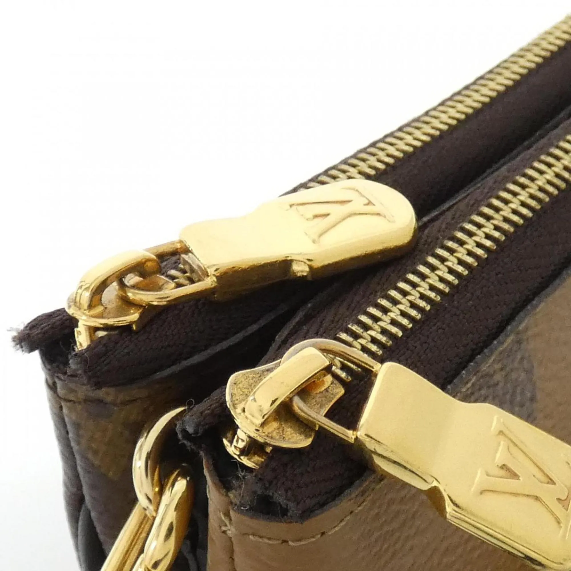 Louis Vuitton Monogram Marron Monogram Monogram Reverse Monogram Monogram Reverse Pochette Shoulder Bag (Pre-Owned)
