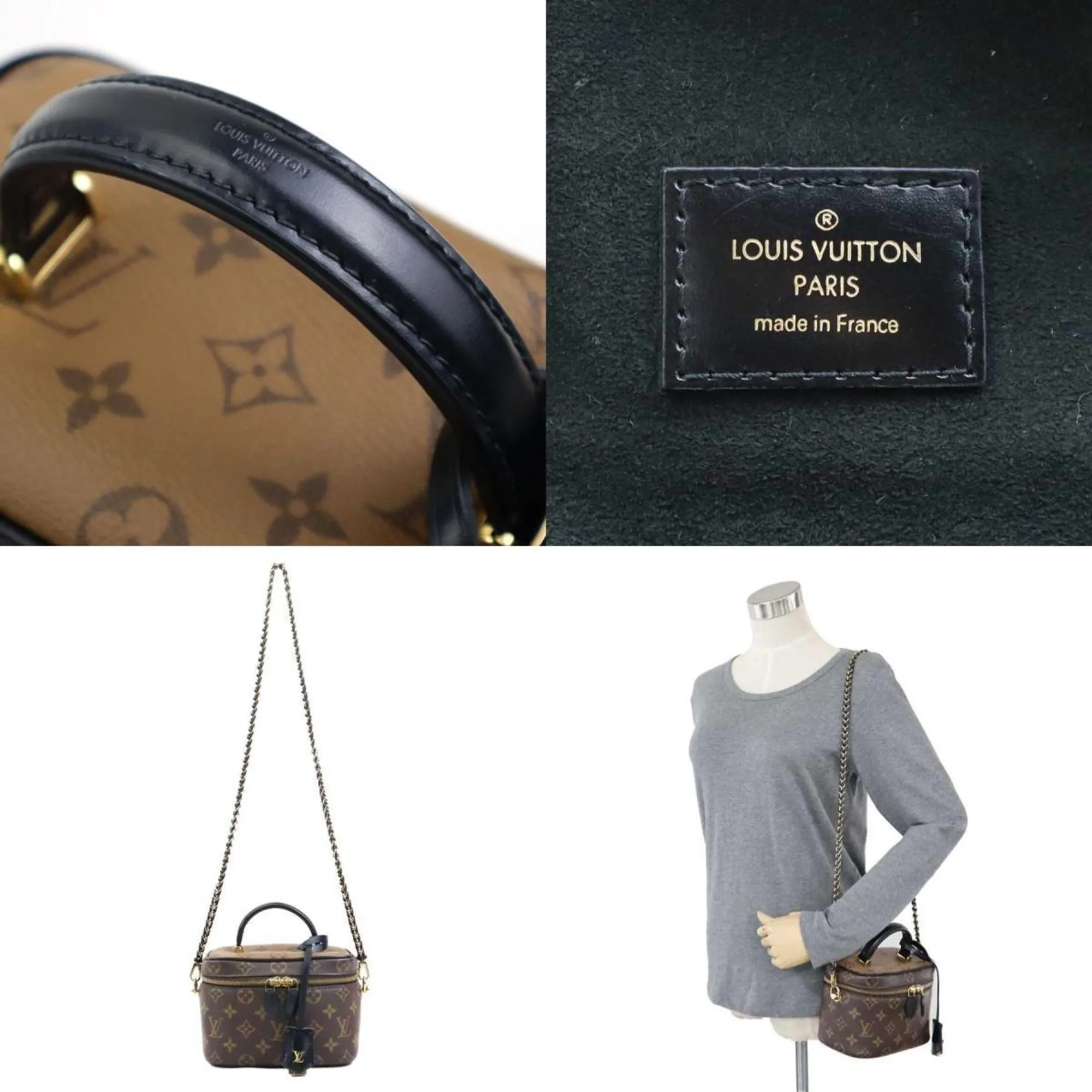Louis Vuitton Monogram Reverse Monogram Reverse Shoulder Bag Vanity Bag (Pre-Owned)