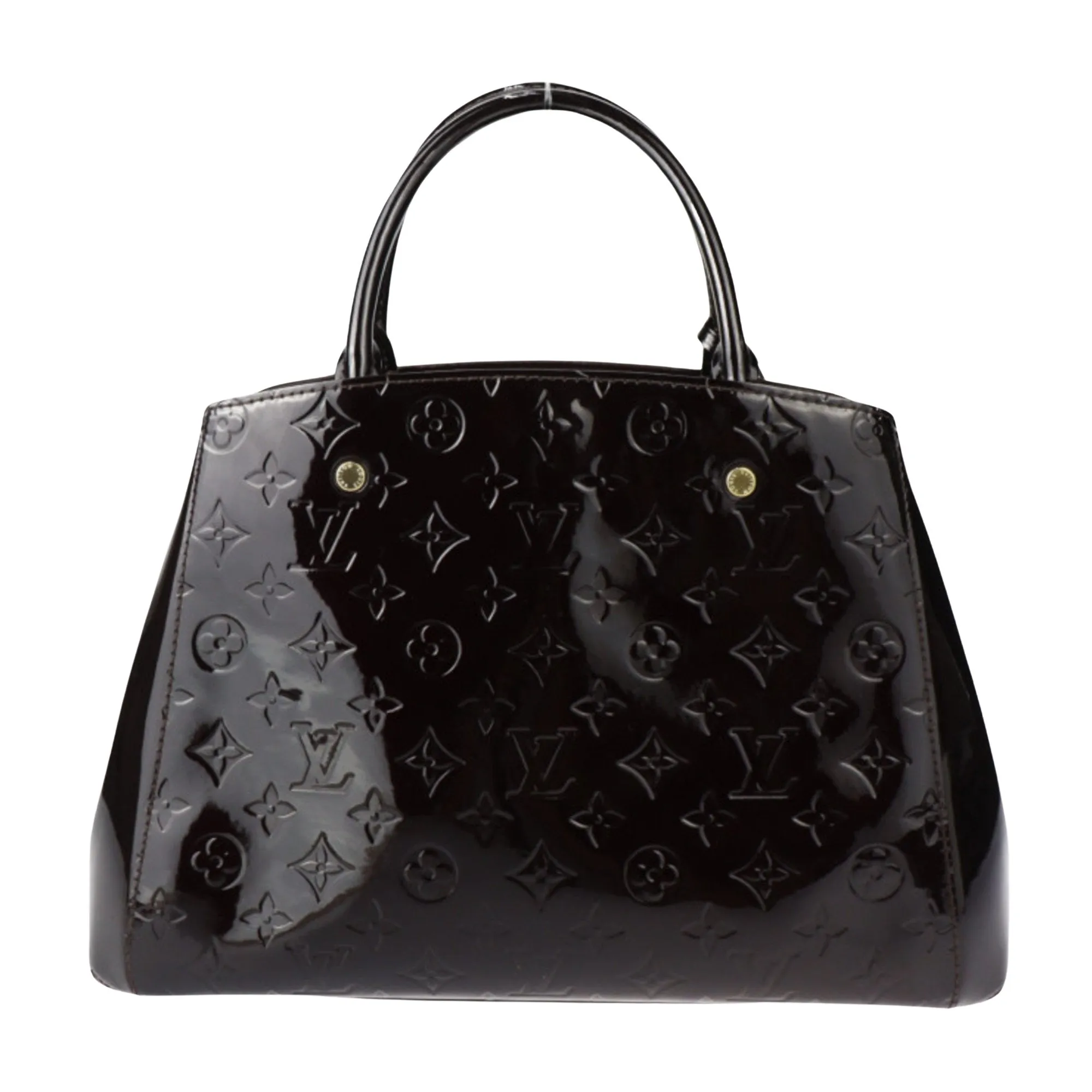Louis Vuitton Montaigne Patent Leather Shoulder Bag (Pre-Owned)
