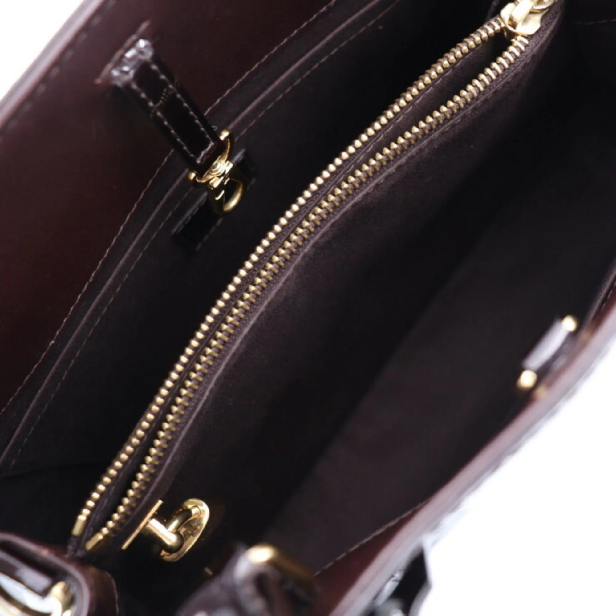 Louis Vuitton Montaigne Patent Leather Shoulder Bag (Pre-Owned)