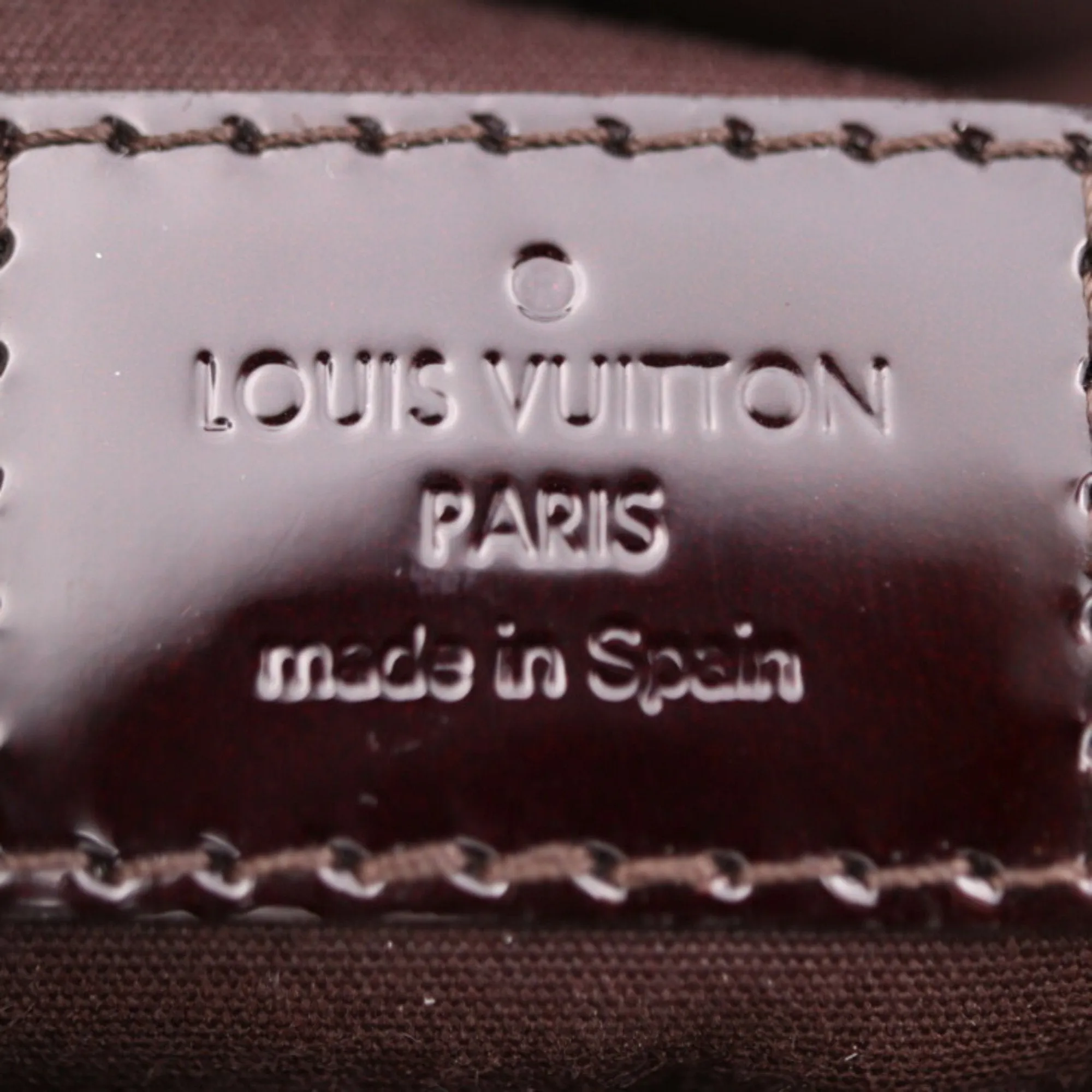Louis Vuitton Montaigne Patent Leather Shoulder Bag (Pre-Owned)