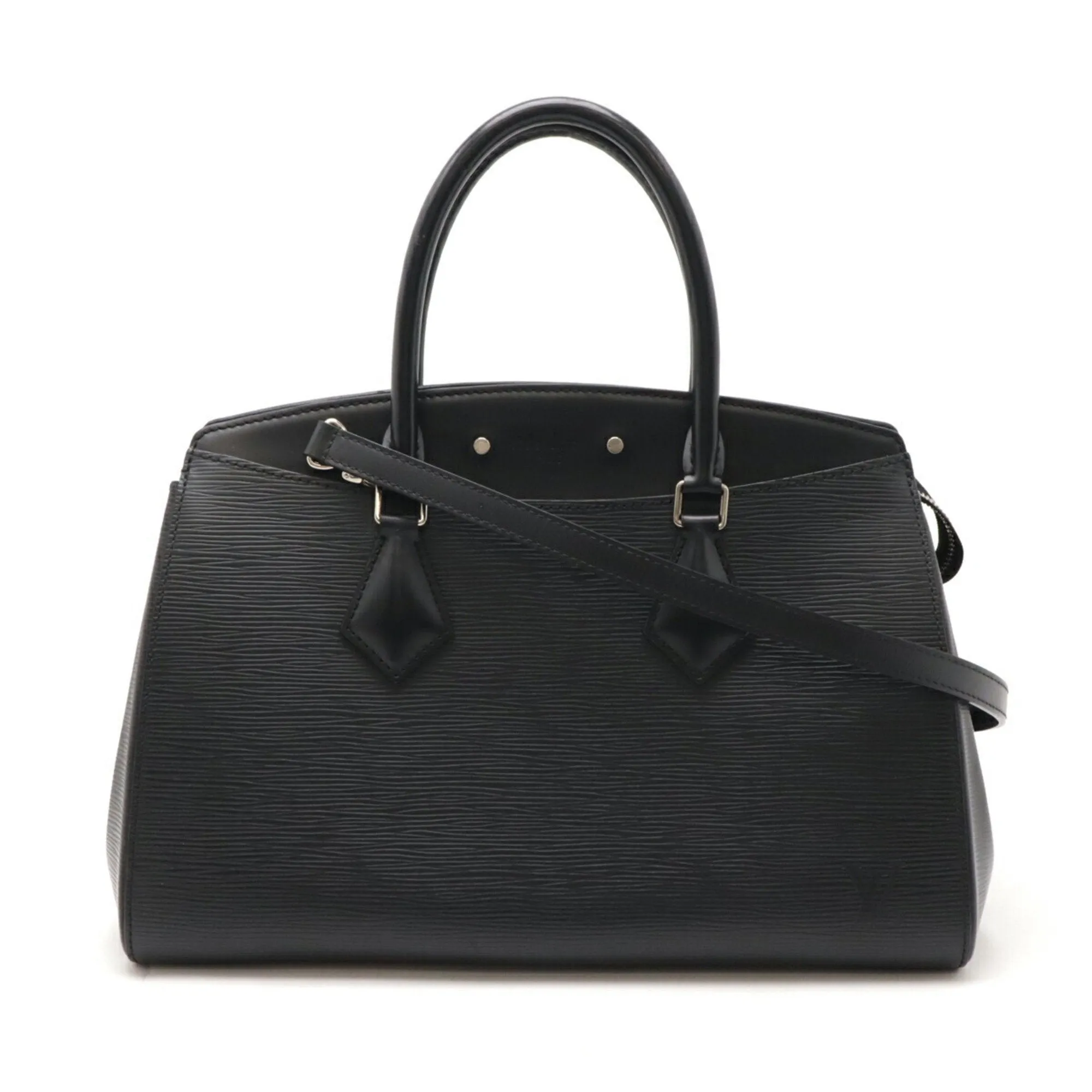 Louis Vuitton Noir Epi Leather Handbag Shoulder Bag (Pre-Owned)