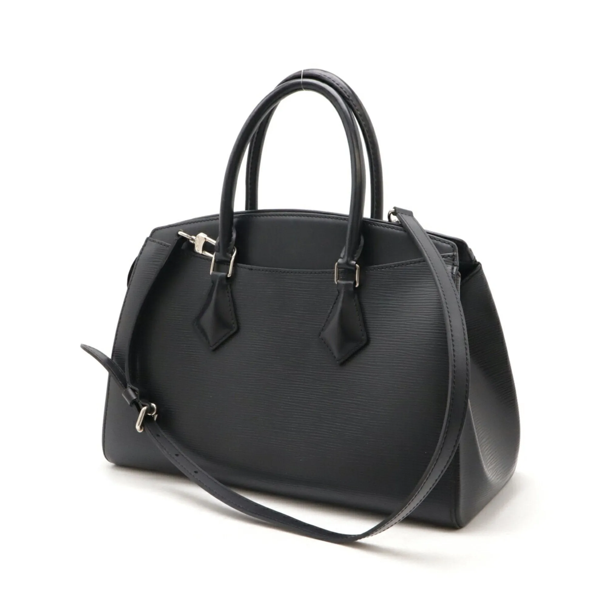 Louis Vuitton Noir Epi Leather Handbag Shoulder Bag (Pre-Owned)