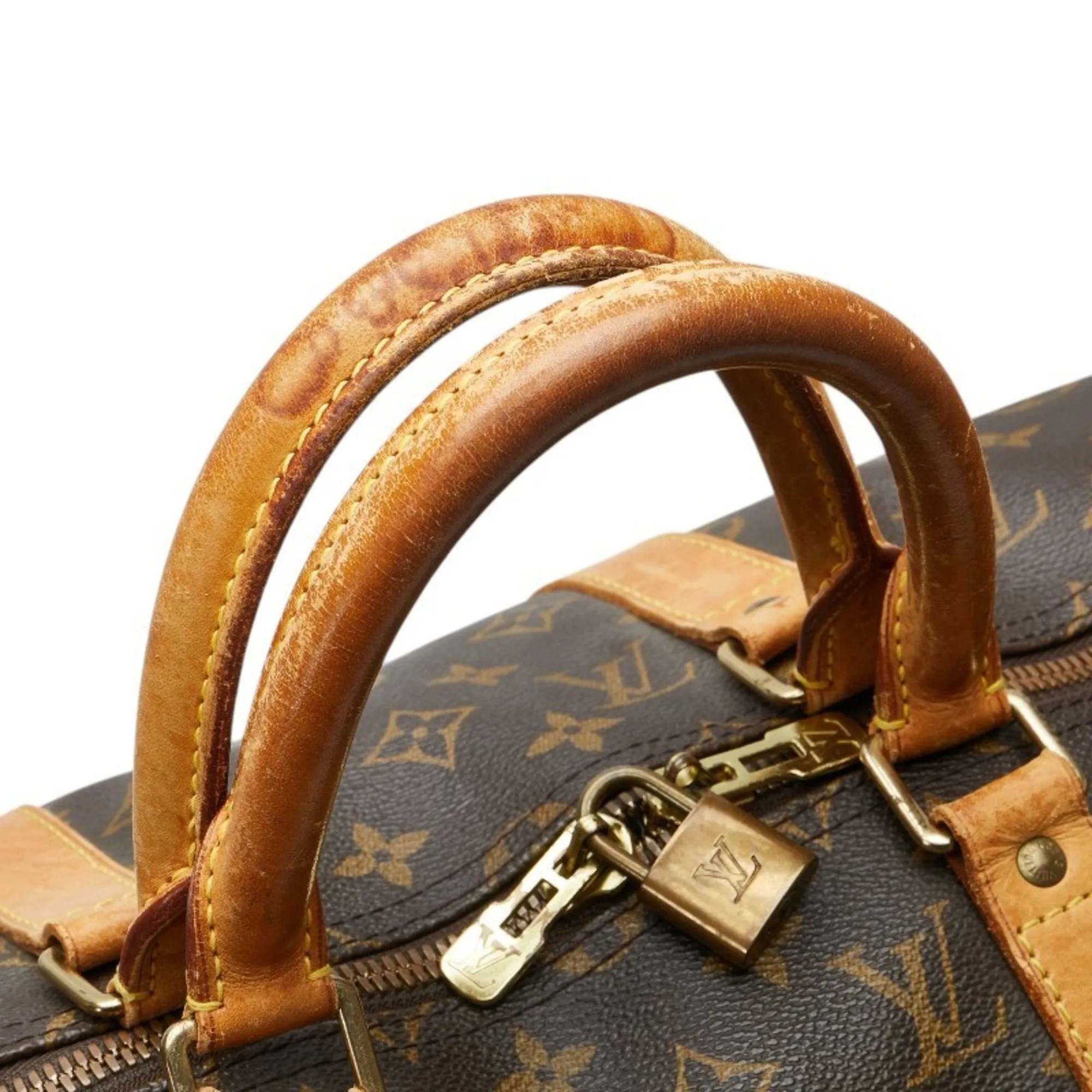 Louis Vuitton Pvc Leather Boston Bag Shoulder Bag (Pre-Owned)