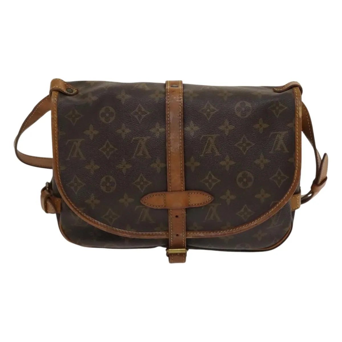 Louis Vuitton Saumur 30 Canvas Shoulder Bag (Pre-Owned)